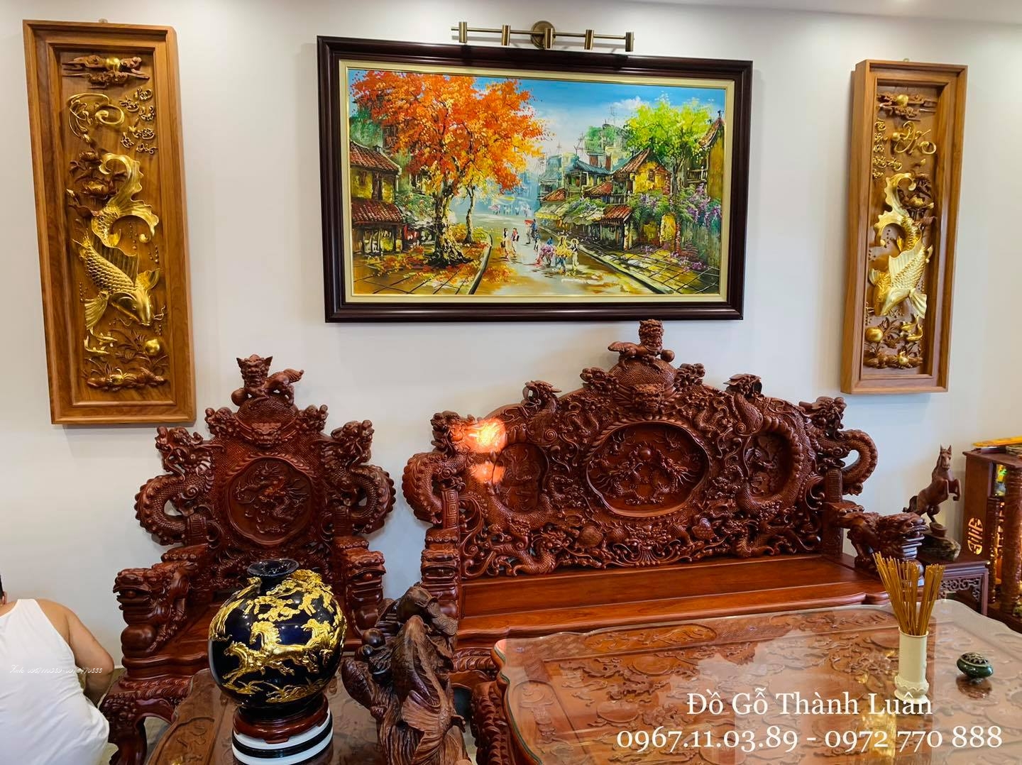 Bộ bàn ghế Đỉnh Rồng:.