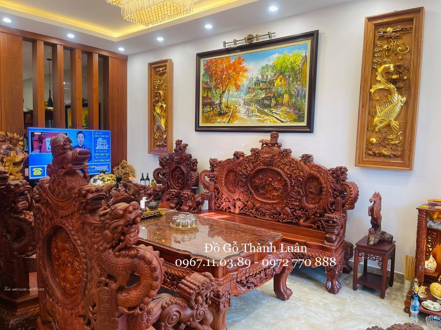 Bộ bàn ghế Đỉnh Rồng:::