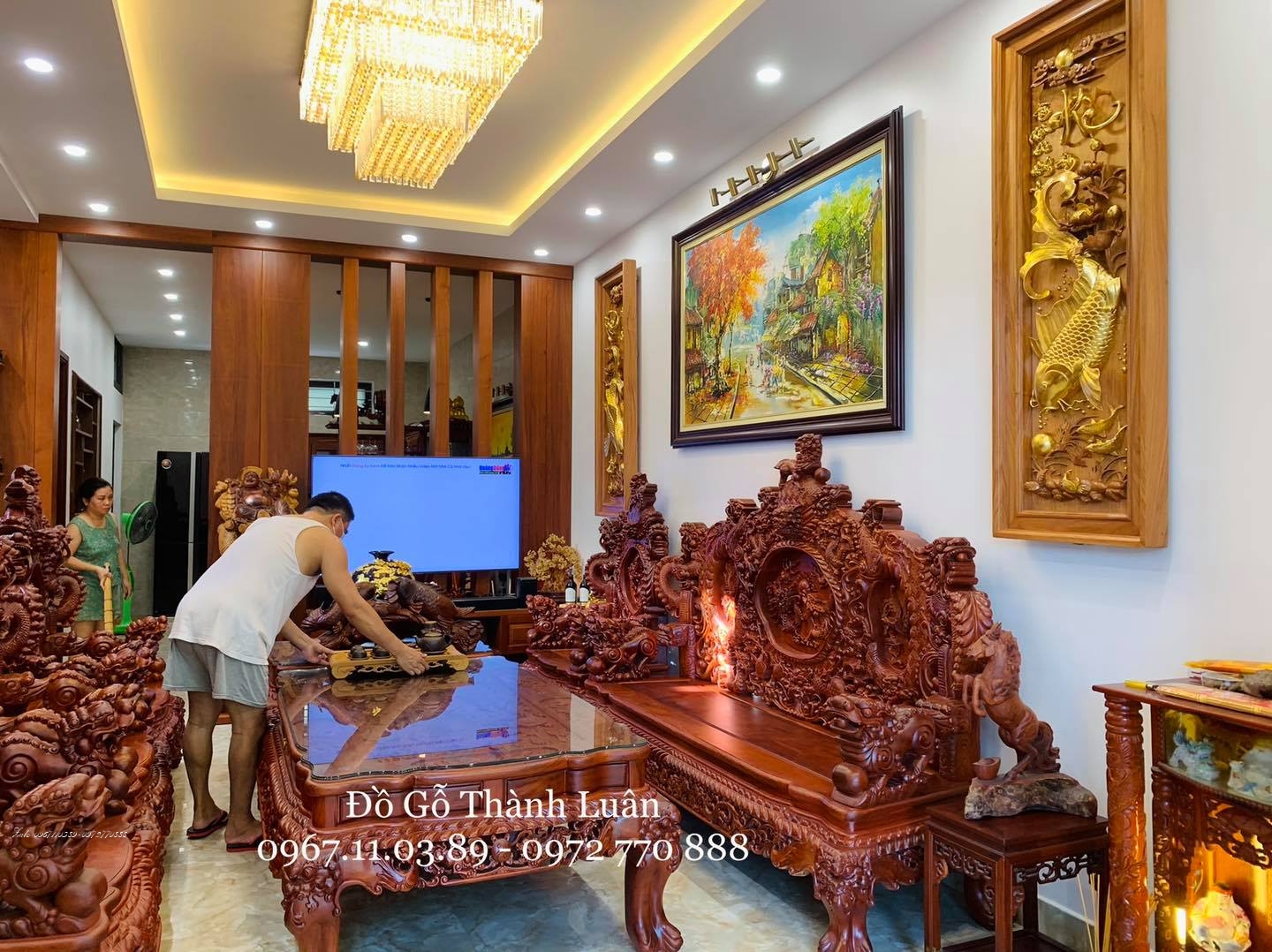 Bộ bàn ghế Đỉnh Rồng::::::