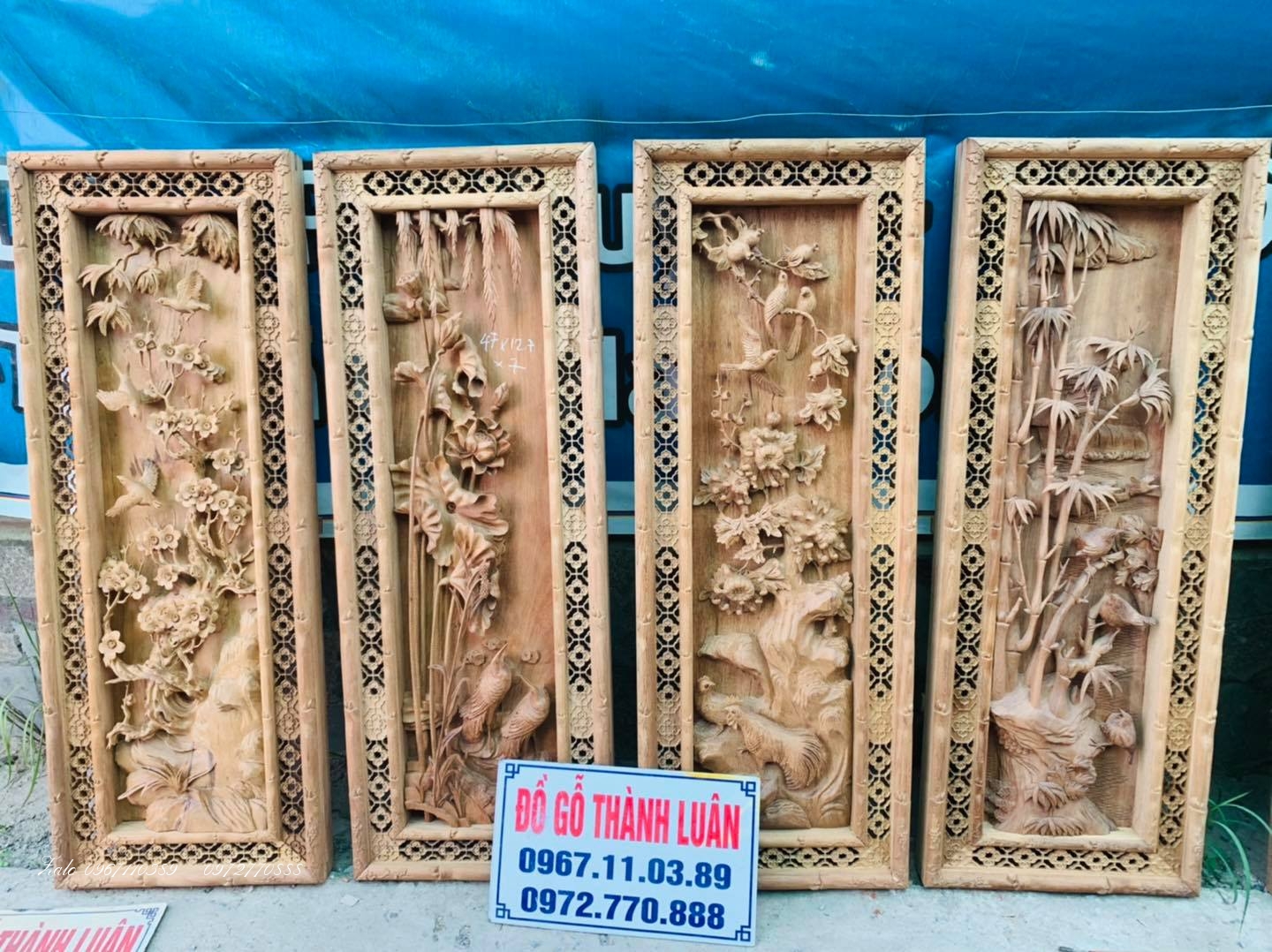 TRANH TỨ QUÝ MẪU 2021