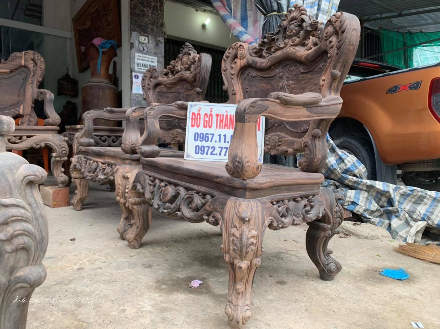 Bộ Bàn Ghế Lu-i (Louis) Tân Cổ Điển,.