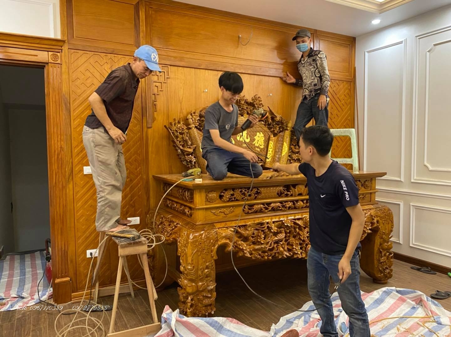 sập thờ mai điểu,