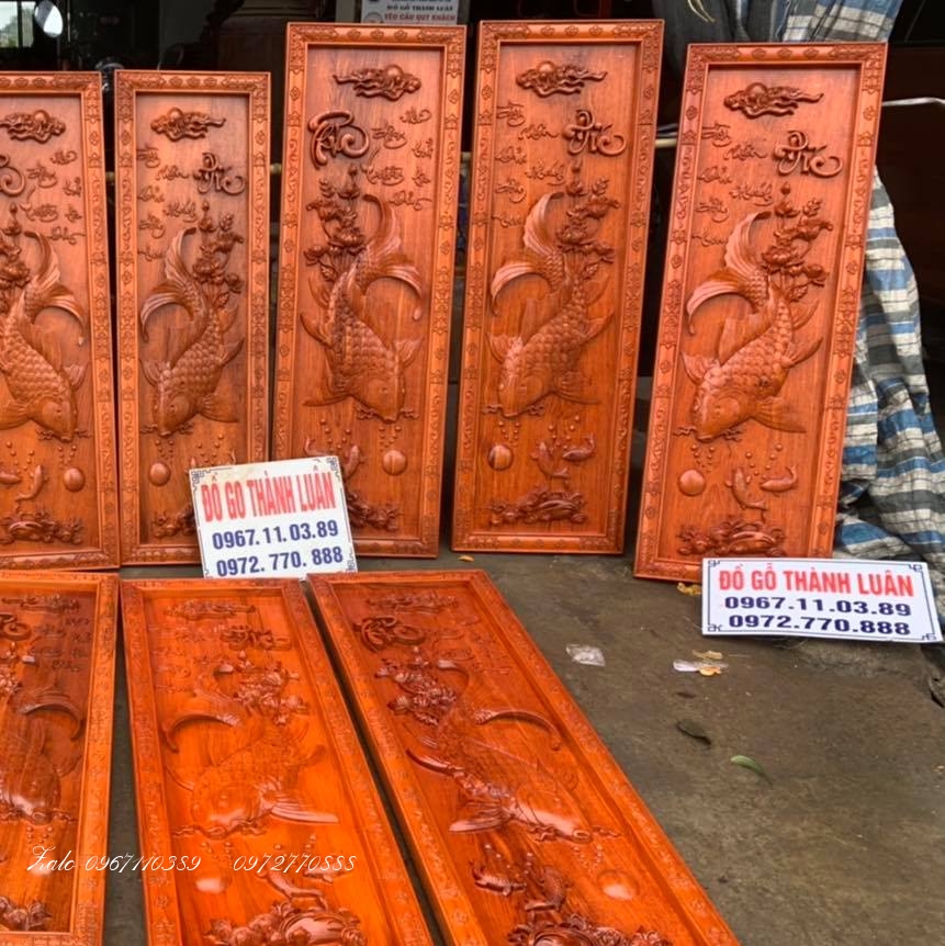 Tranh Cá Chép (Lý Ngư Vọng Nguyệt)