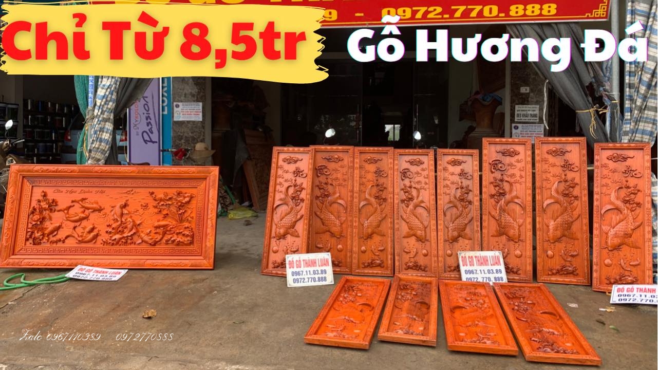 Tranh Cá Chép (Lý Ngư Vọng Nguyệt)