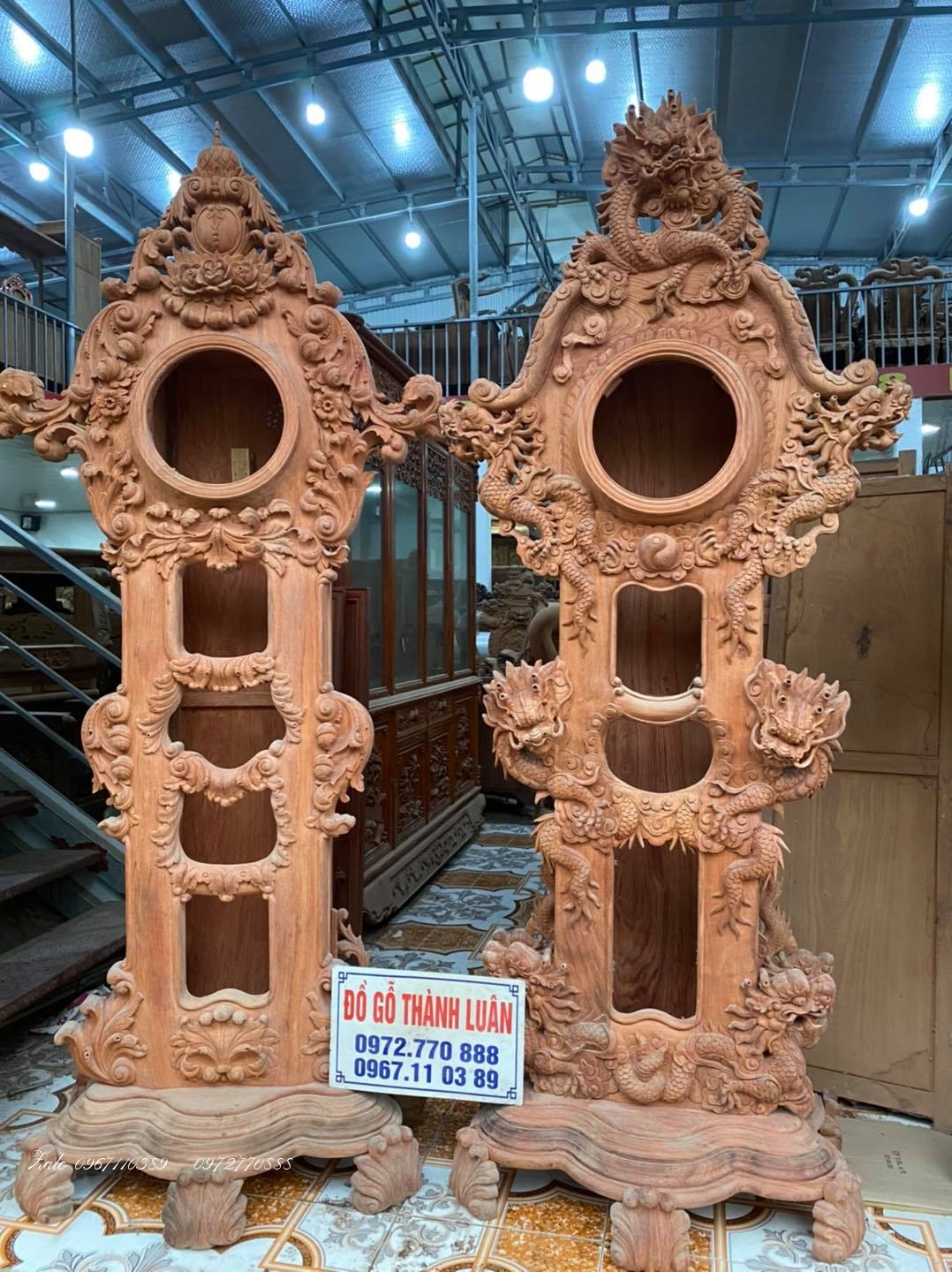 ồng hồ cây gỗ hương đáa