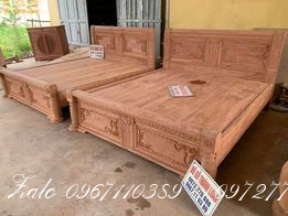 GIƯỜNG GỖ HƯƠNG GỖ GÕ ĐỎ