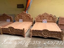 GIƯỜNG GỖ HƯƠNG GỖ GÕ ĐỎ.