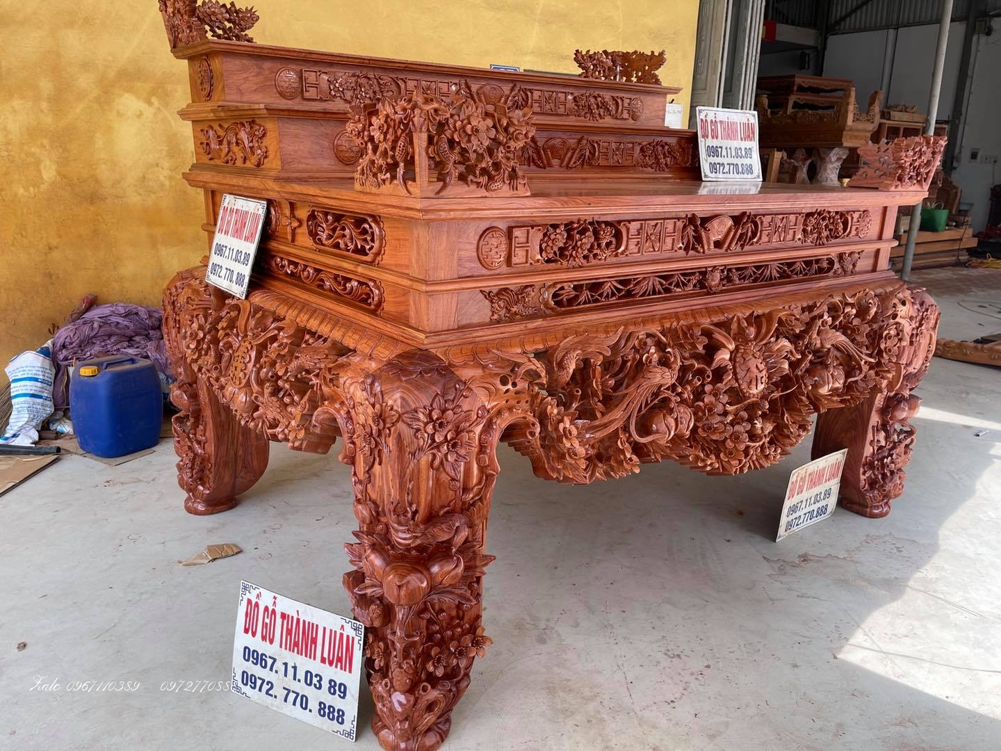 Sập thờ mai điểu tâm cấp,.