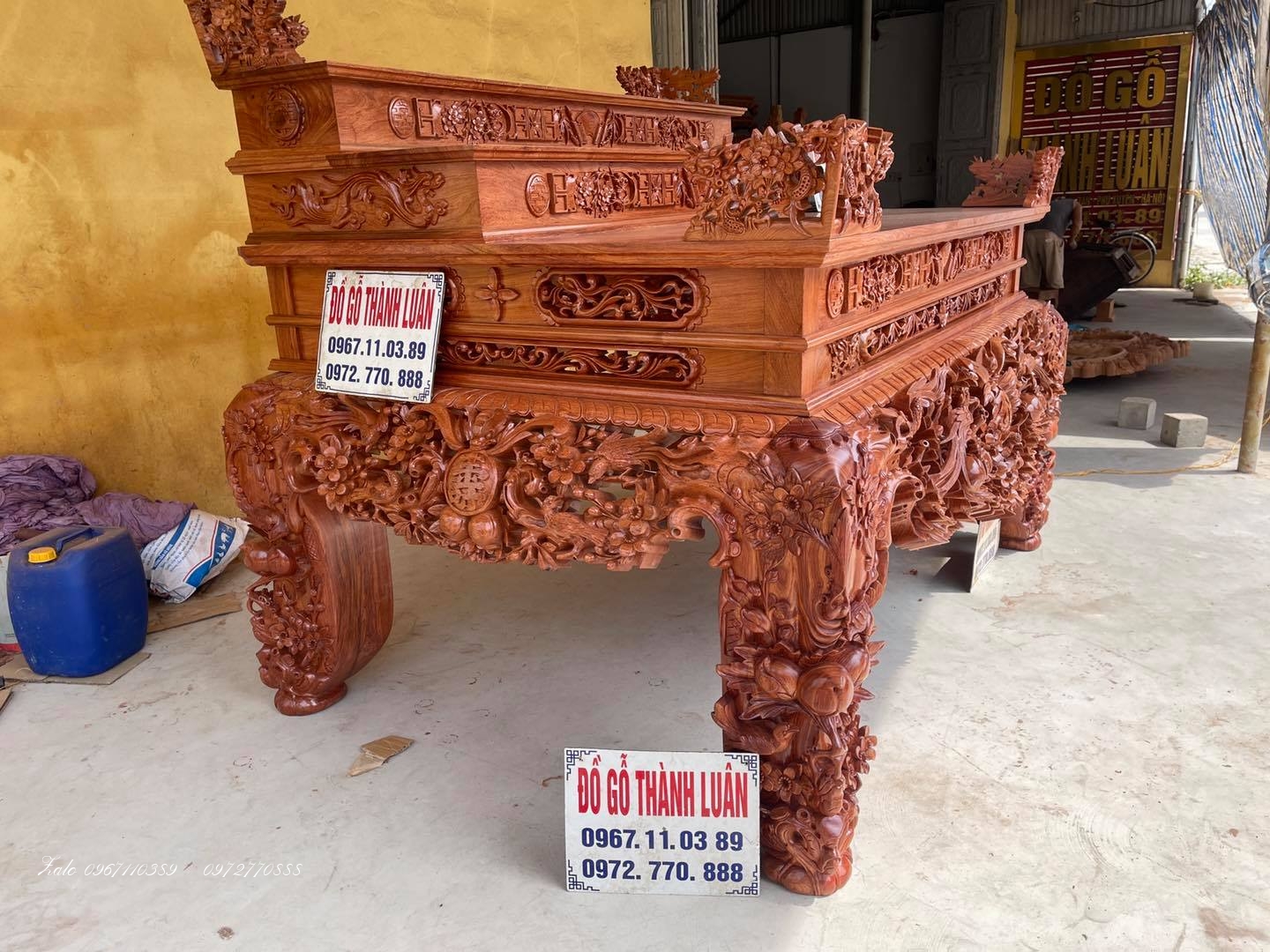 Sập thờ mai điểu tâm cấp..