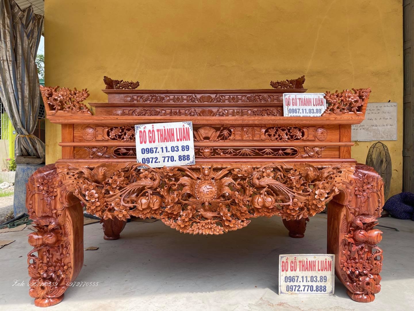 Sập thờ mai điểu tâm cấp: