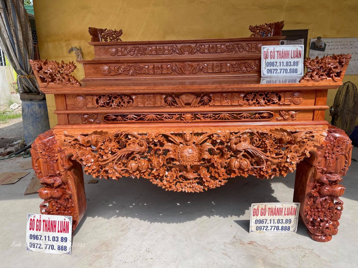 Sập thờ mai điểu tâm cấps