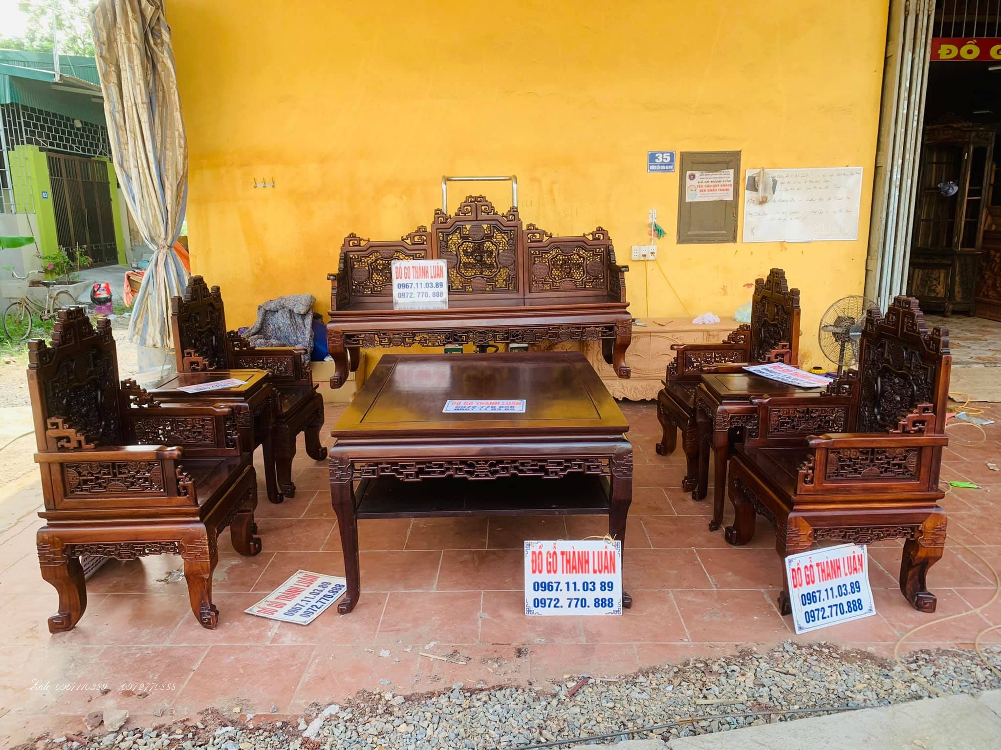 Bộ Trường Kỷ Huế Ngũ Lân 9 Món. A Giang Bình Phước