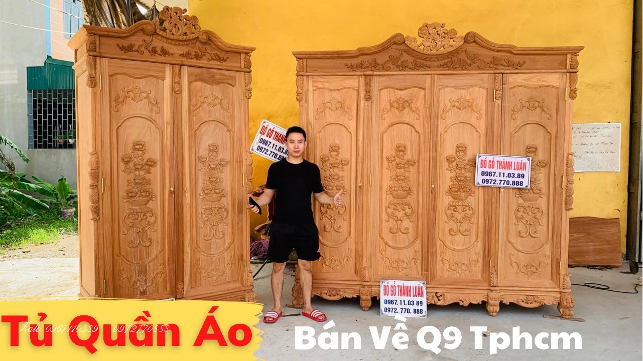Tủ Áo Hoa Hồng Lu-i Hoàng Gia