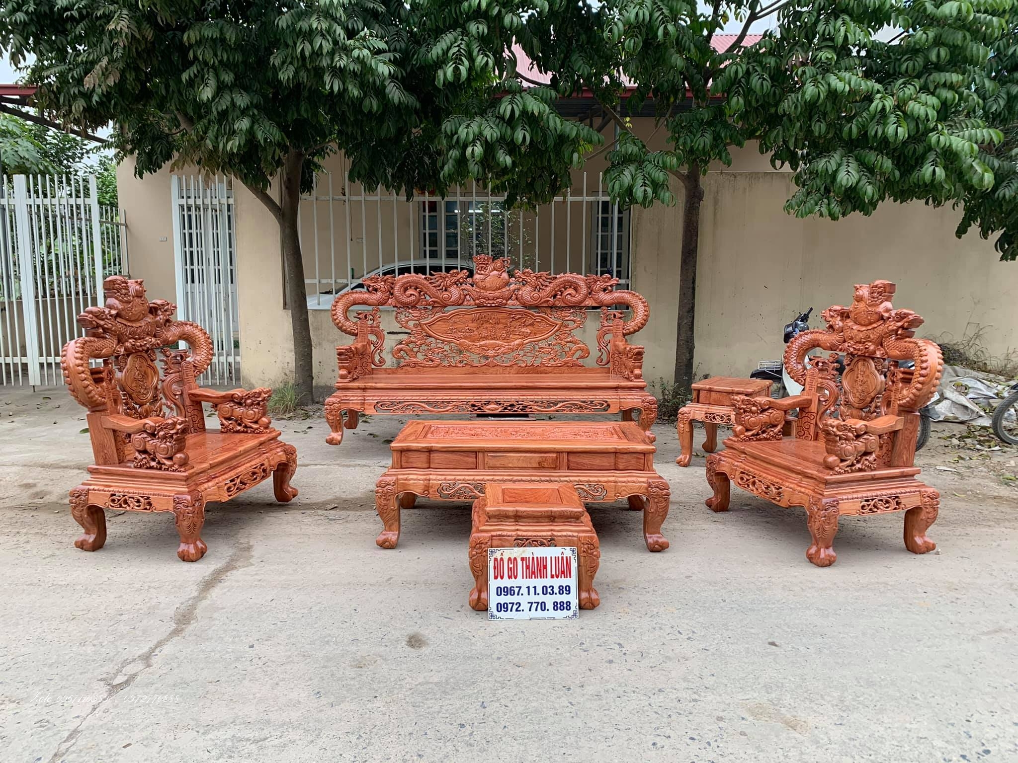 BỘ GHẾ RỒNG KHUỲNH