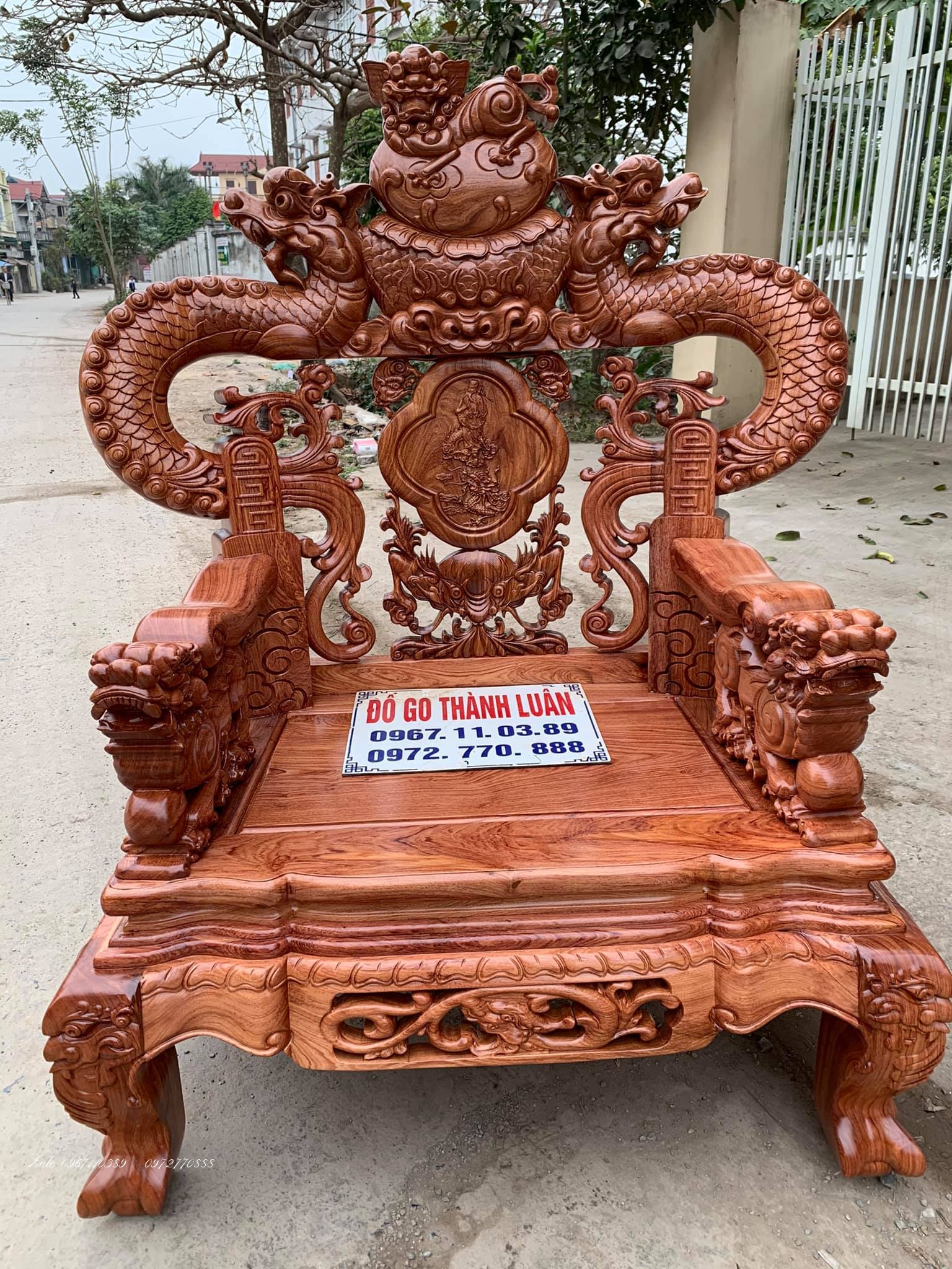 BỘ GHẾ RỒNG KHUỲNH