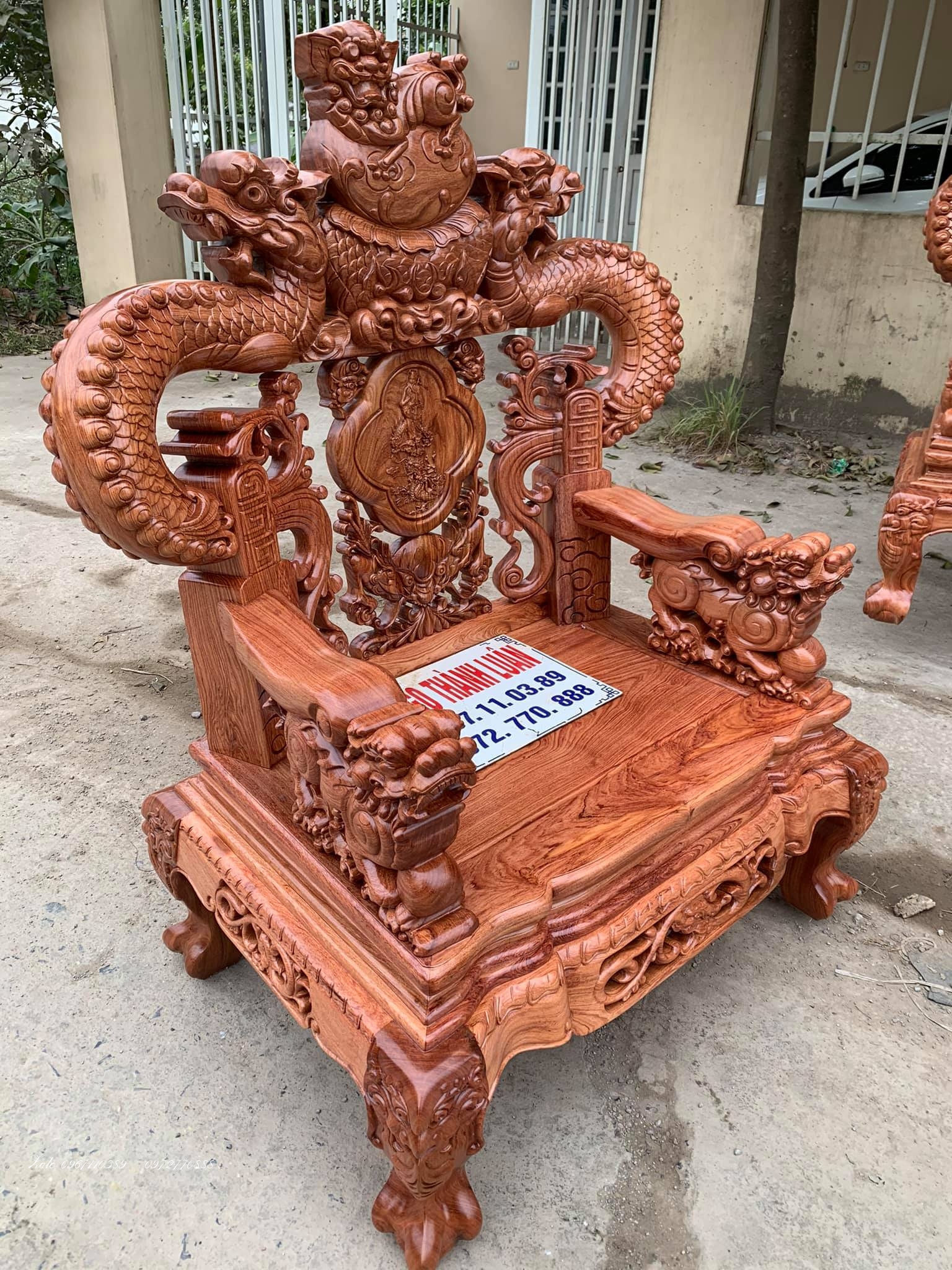 BỘ GHẾ RỒNG KHUỲNH