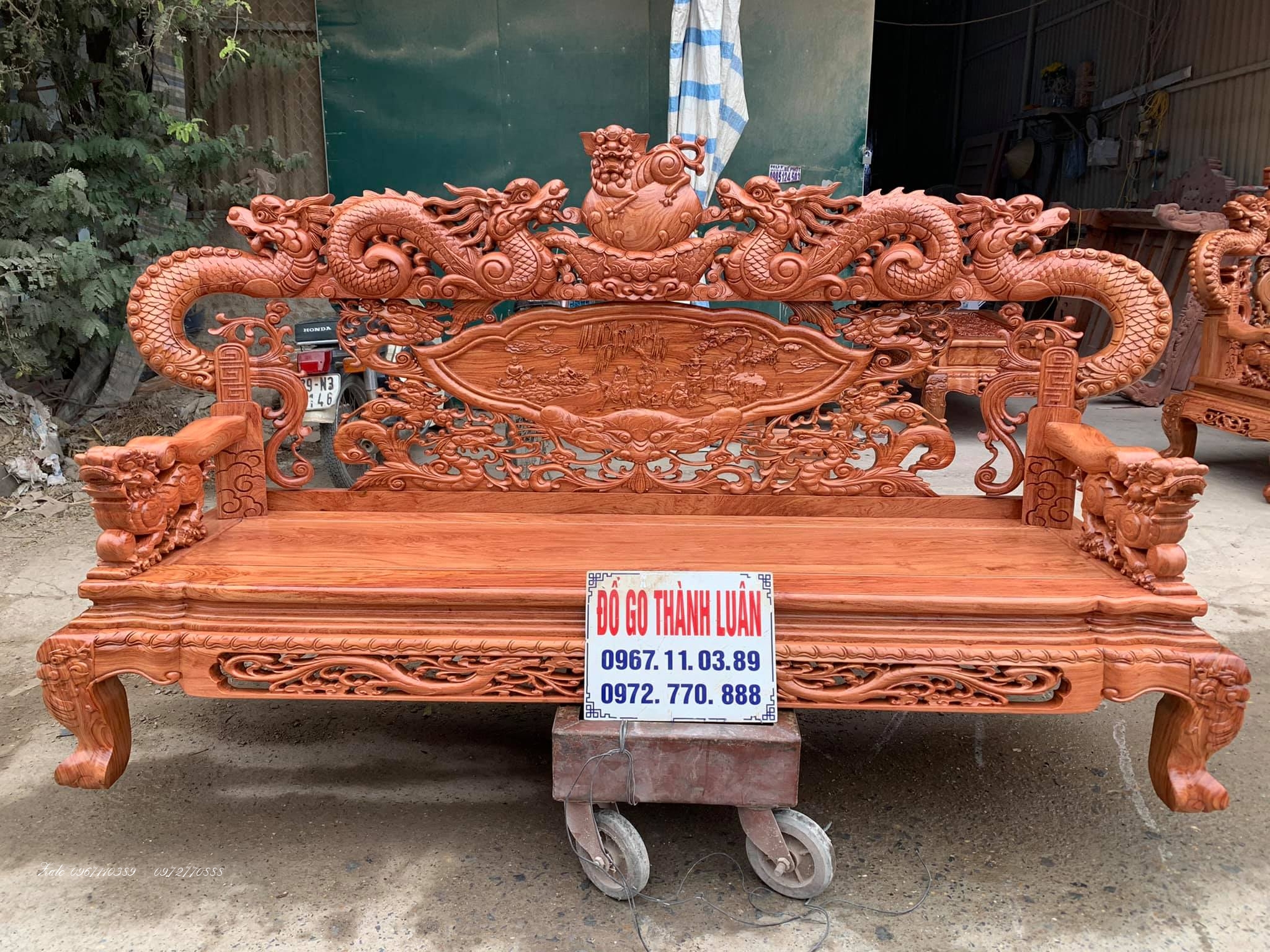 BỘ GHẾ RỒNG KHUỲNH