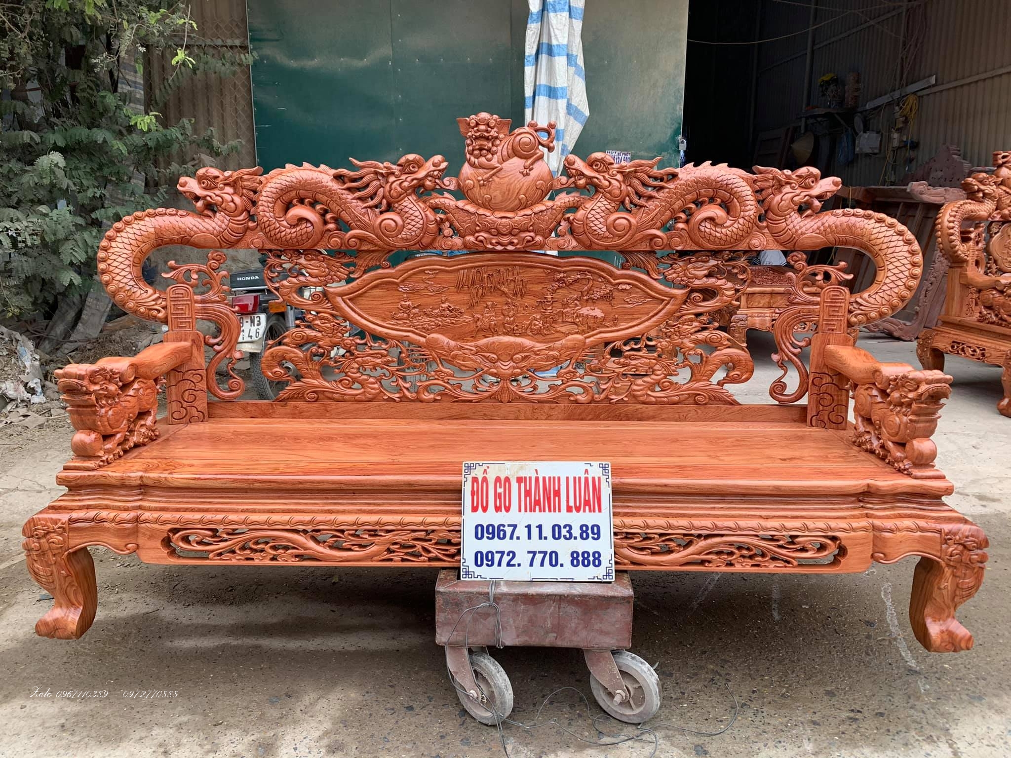 BỘ GHẾ RỒNG KHUỲNH