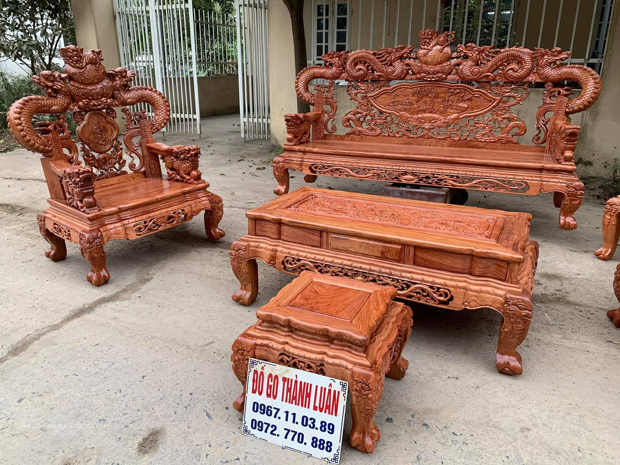 BỘ GHẾ RỒNG KHUỲNH...