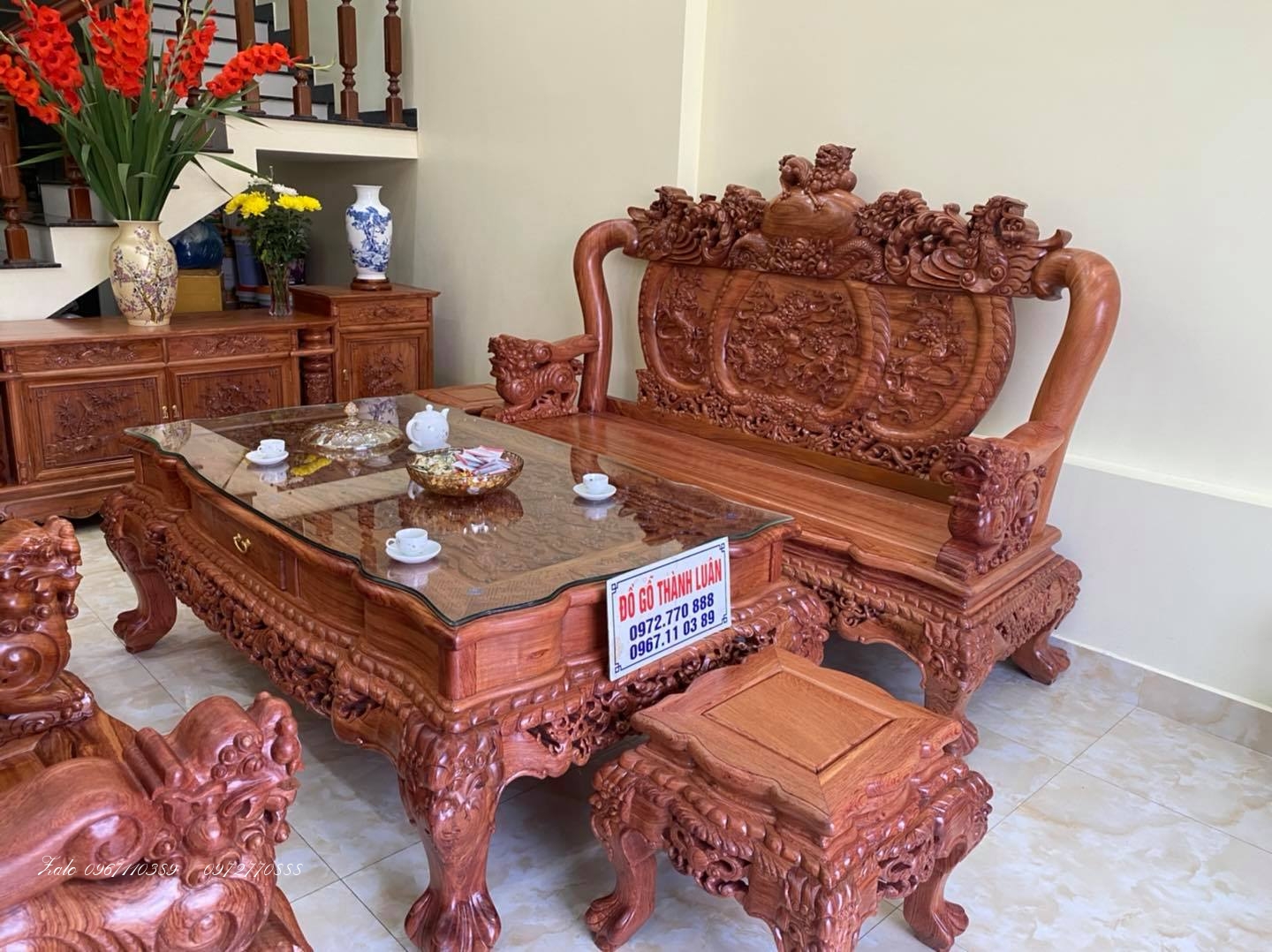 bộ ghế nghê bảo đỉnh ,.