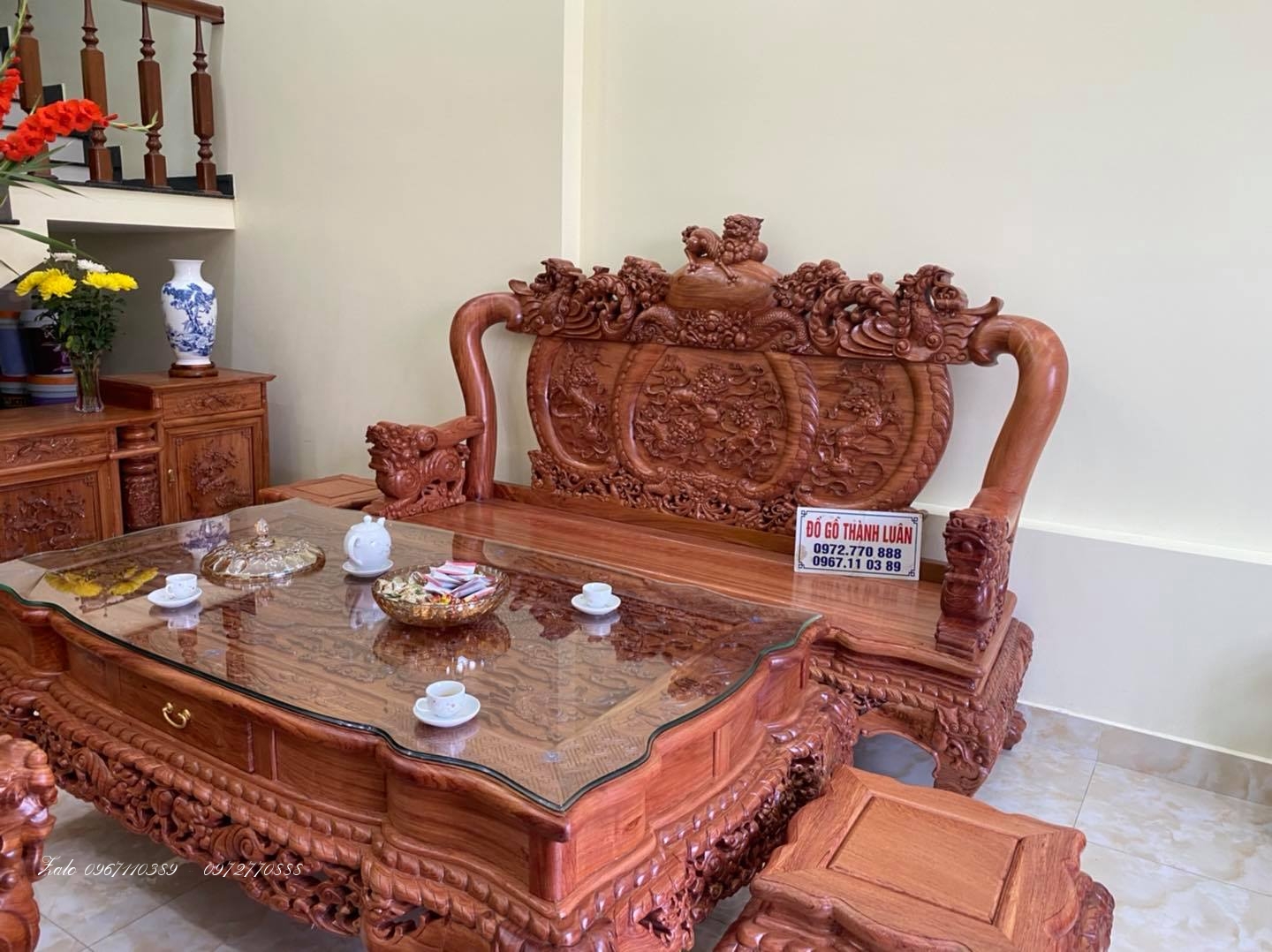 bộ ghế nghê bảo đỉnh ,.