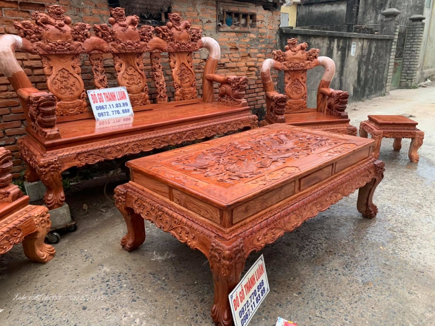 Bộ Ghế Minh Nghê Gỗ Hương,