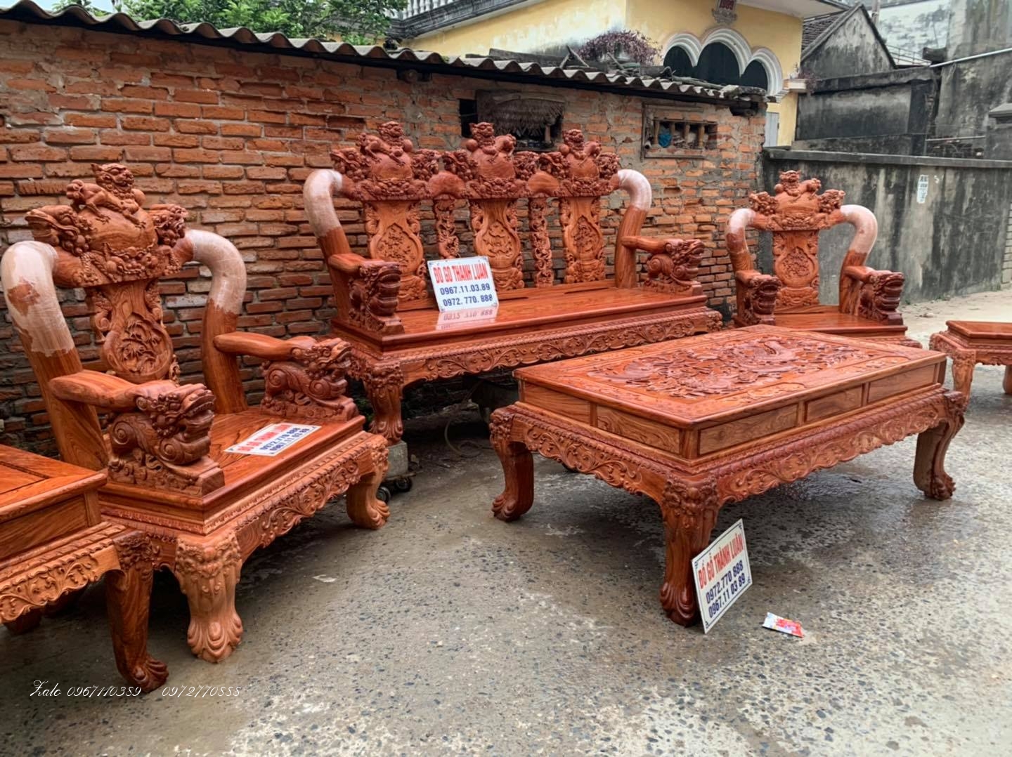 Bộ Ghế Minh Nghê Gỗ Hương,