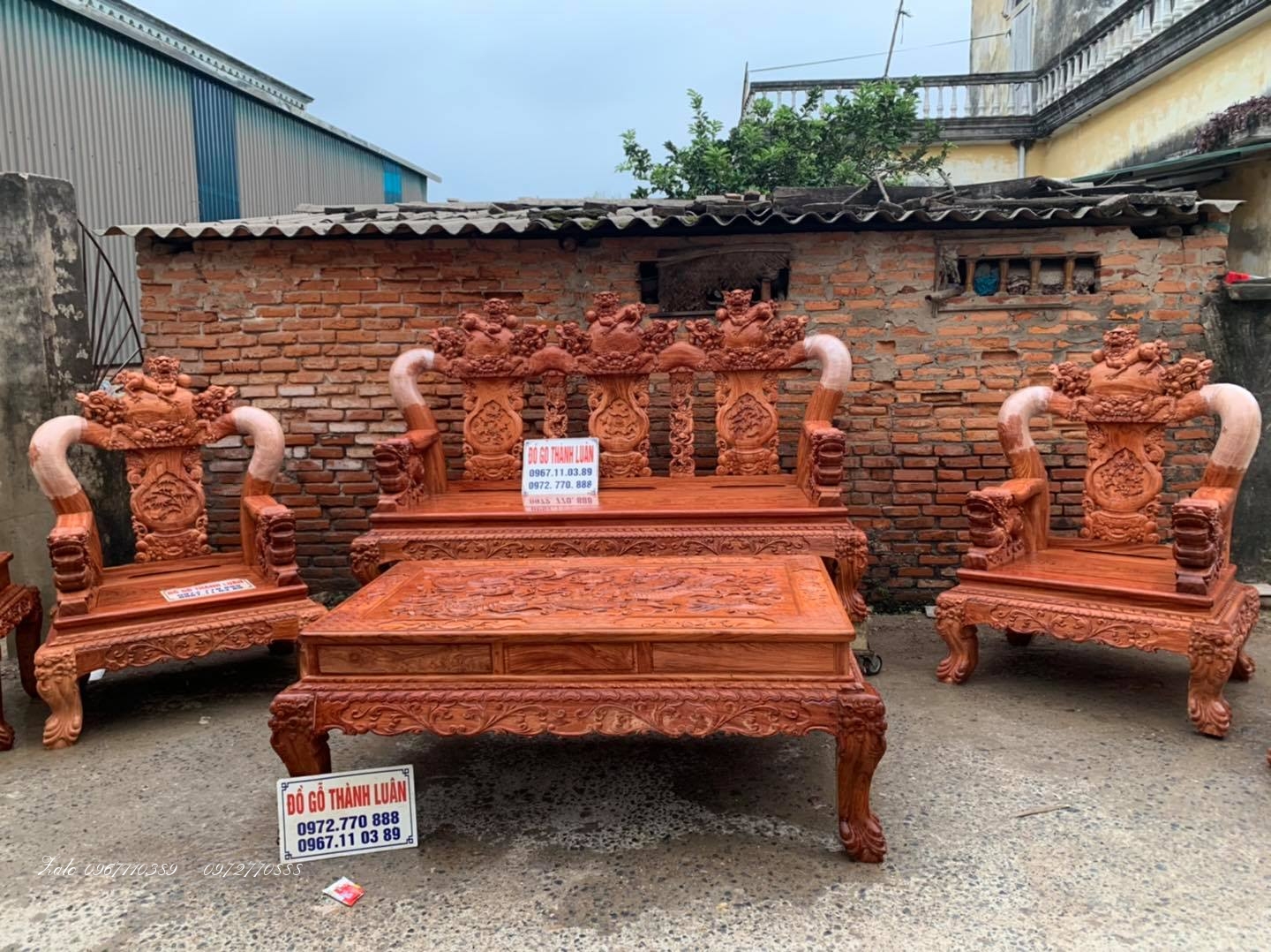 Bộ Ghế Minh Nghê Gỗ Hương: :