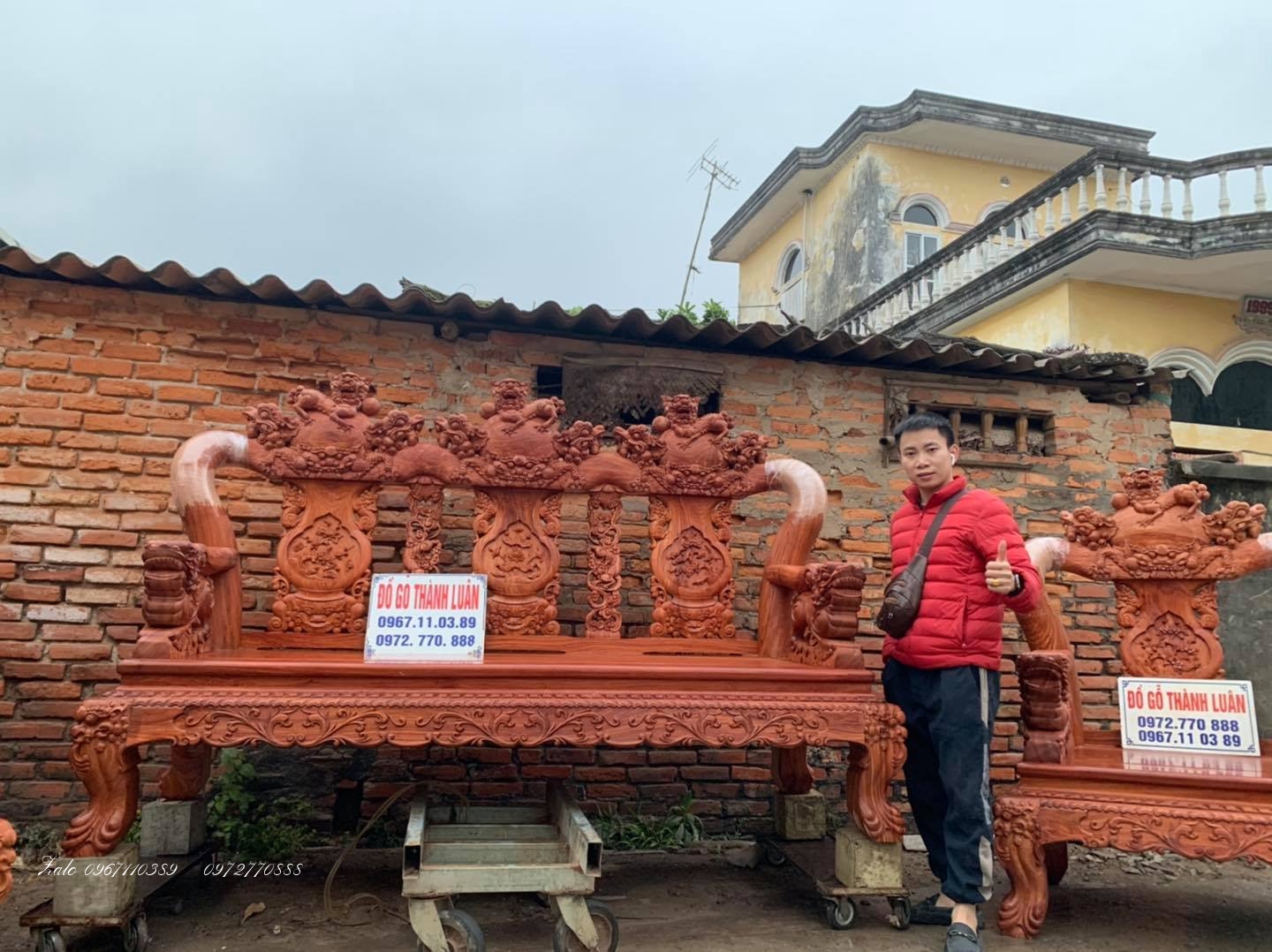 Bộ Ghế Minh Nghê Gỗ Hương:::