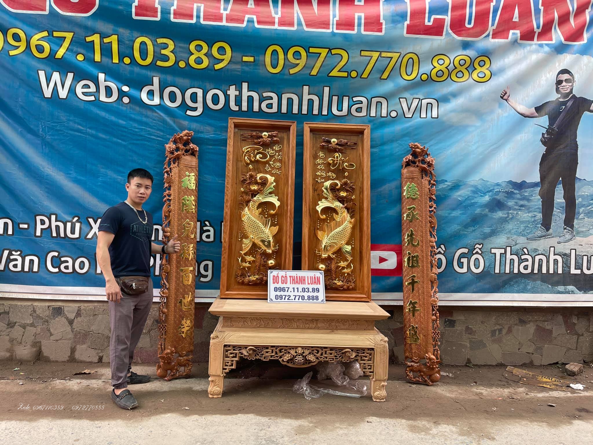 Tranh Lý Ngư Vọng Nguyệt