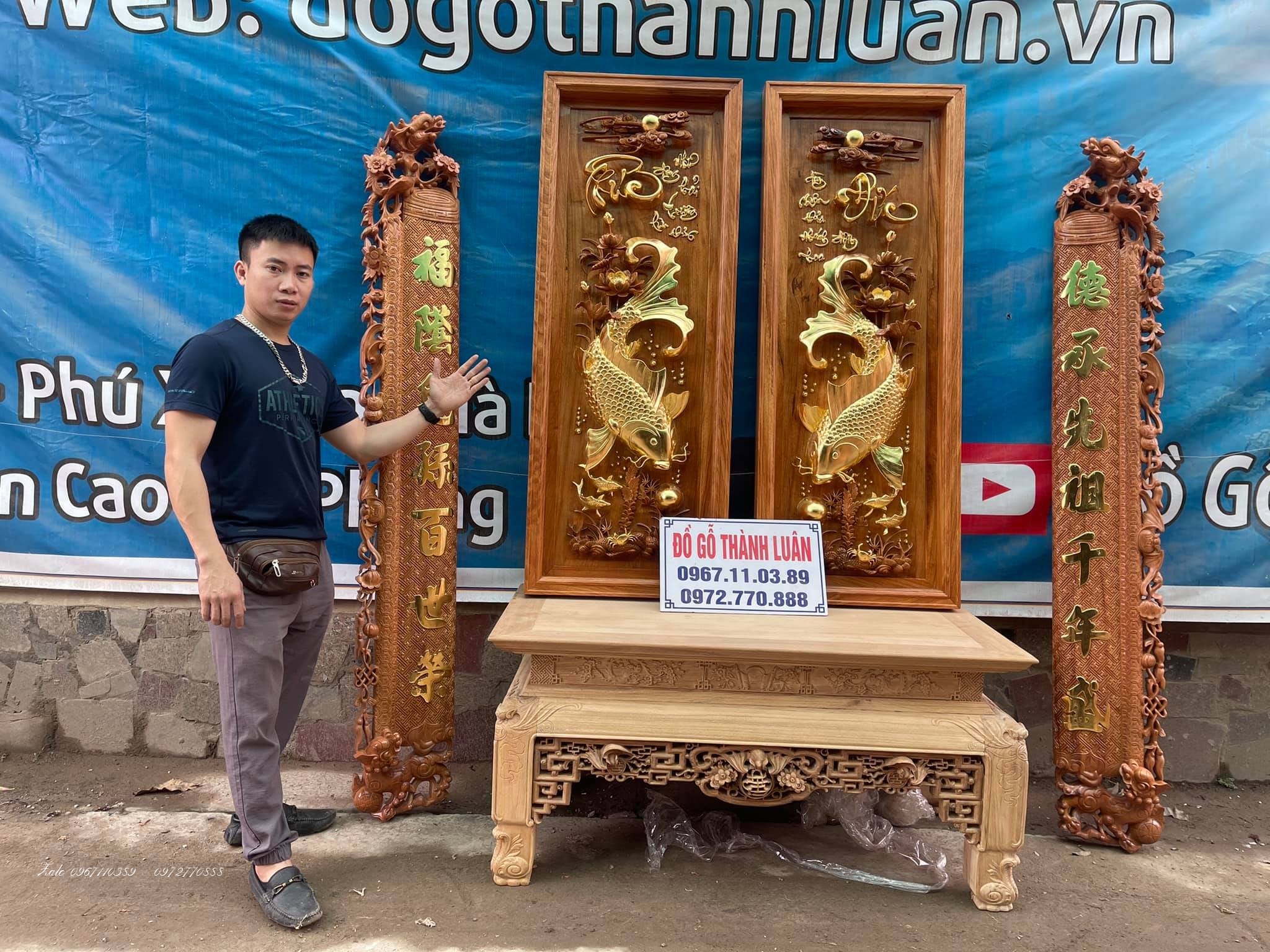 Tranh Lý Ngư Vọng Nguyệt