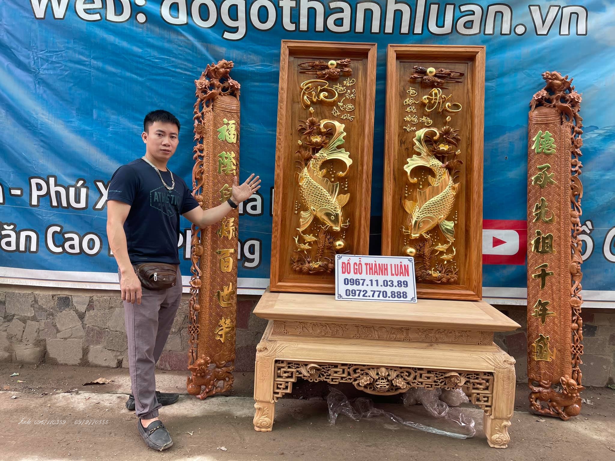 Tranh Lý Ngư Vọng Nguyệt