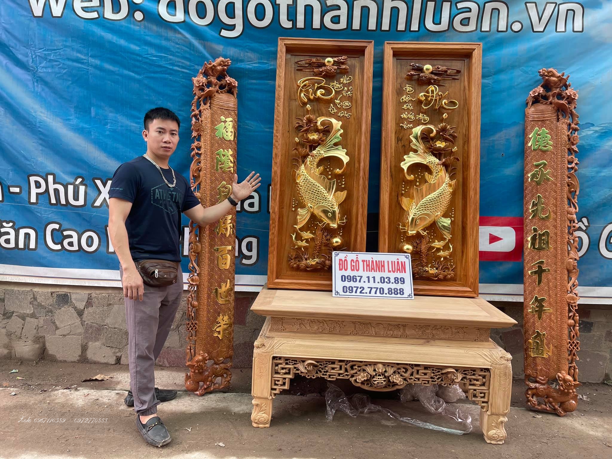 Tranh Lý Ngư Vọng Nguyệt