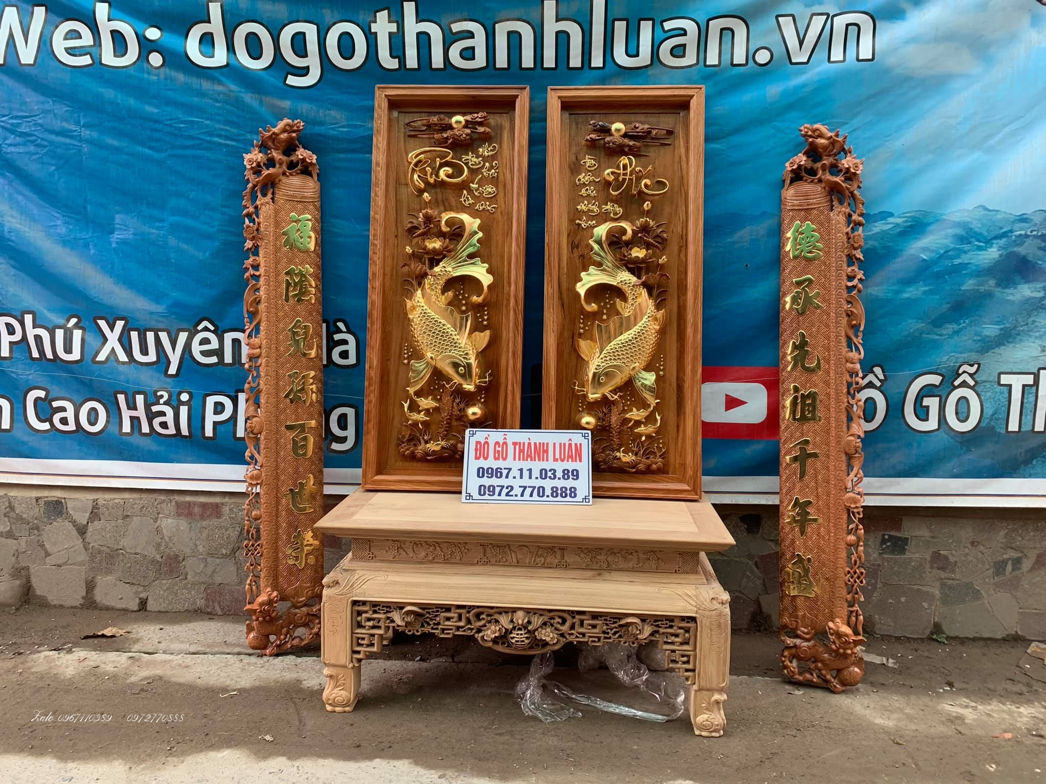 Tranh Lý Ngư Vọng Nguyệt.