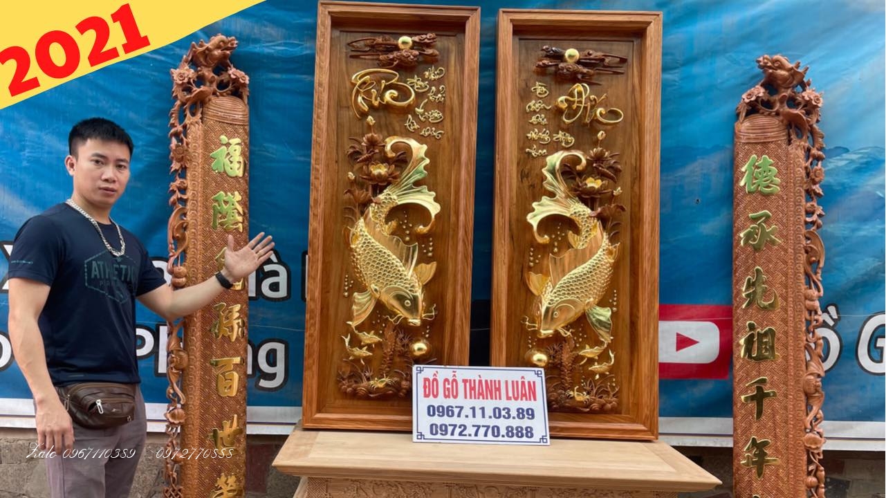 Tranh Lý Ngư Vọng Nguyệt