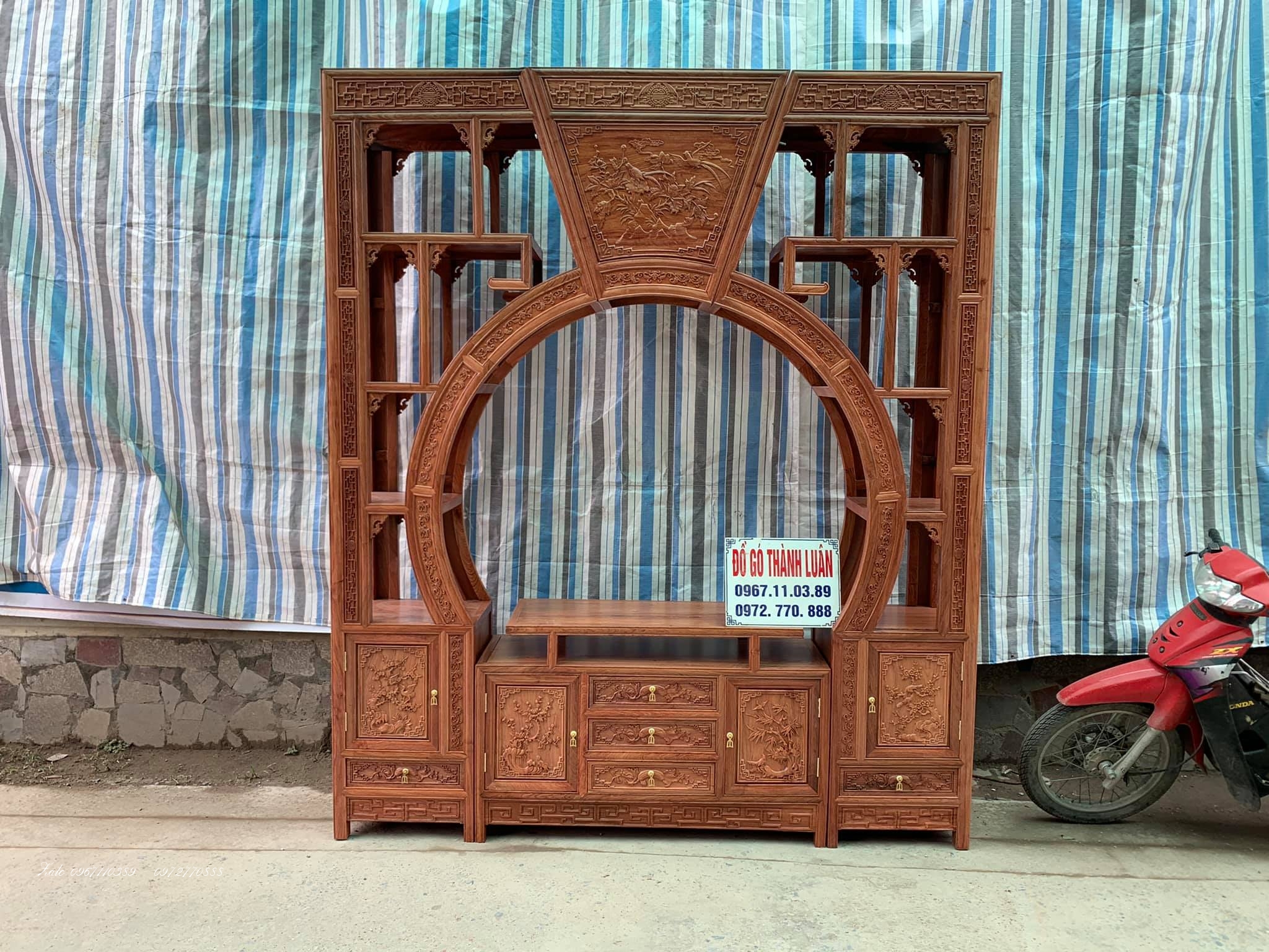 Tủ Cổng Gỗ Hương Đá