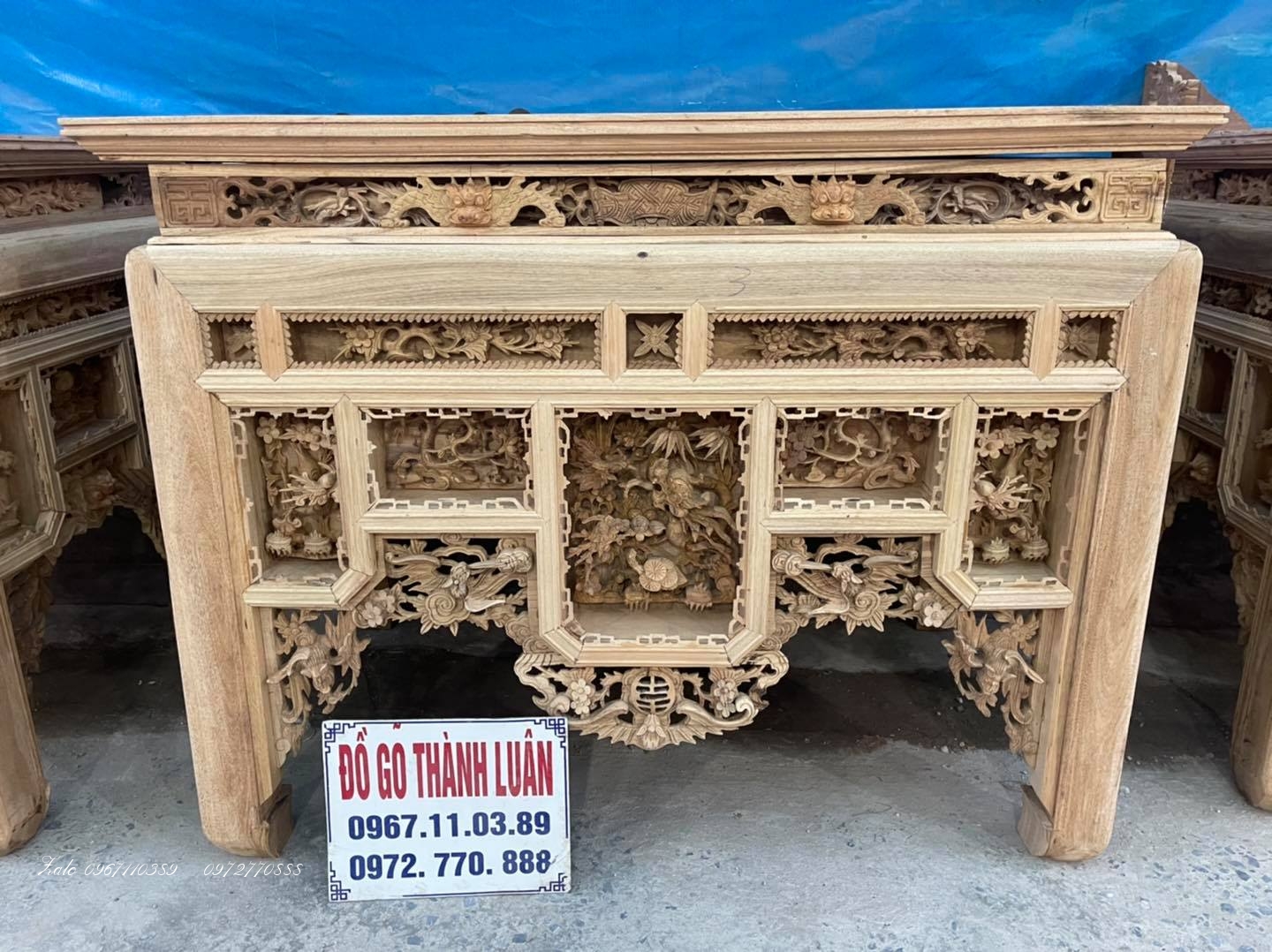 3 Chiếc Ban Thờ Ô Sa Gỗ Gụ Siêu Víp