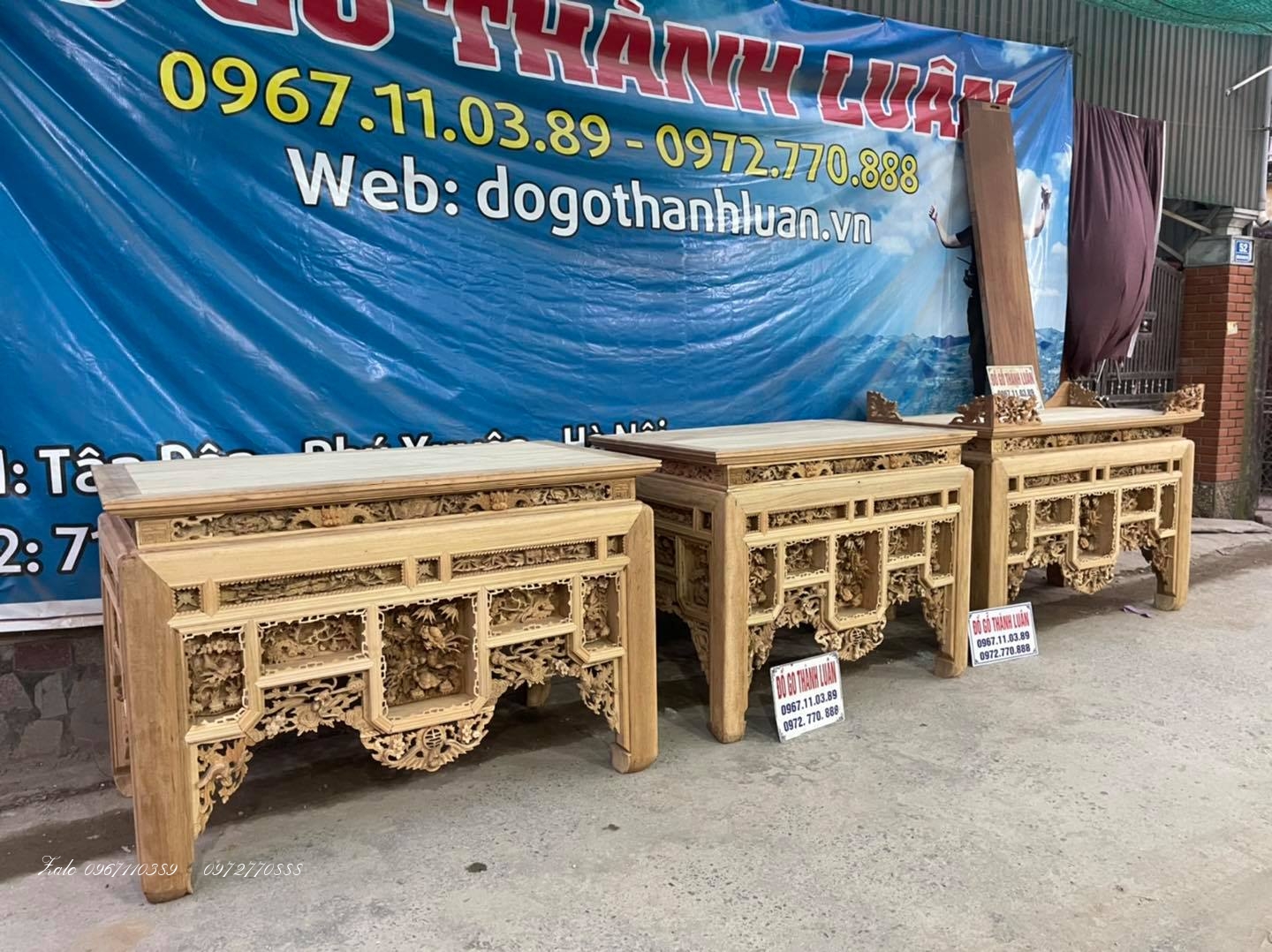 3 Chiếc Bàn Thờ Ô Sa Gỗ Gụ Siêu Víp::