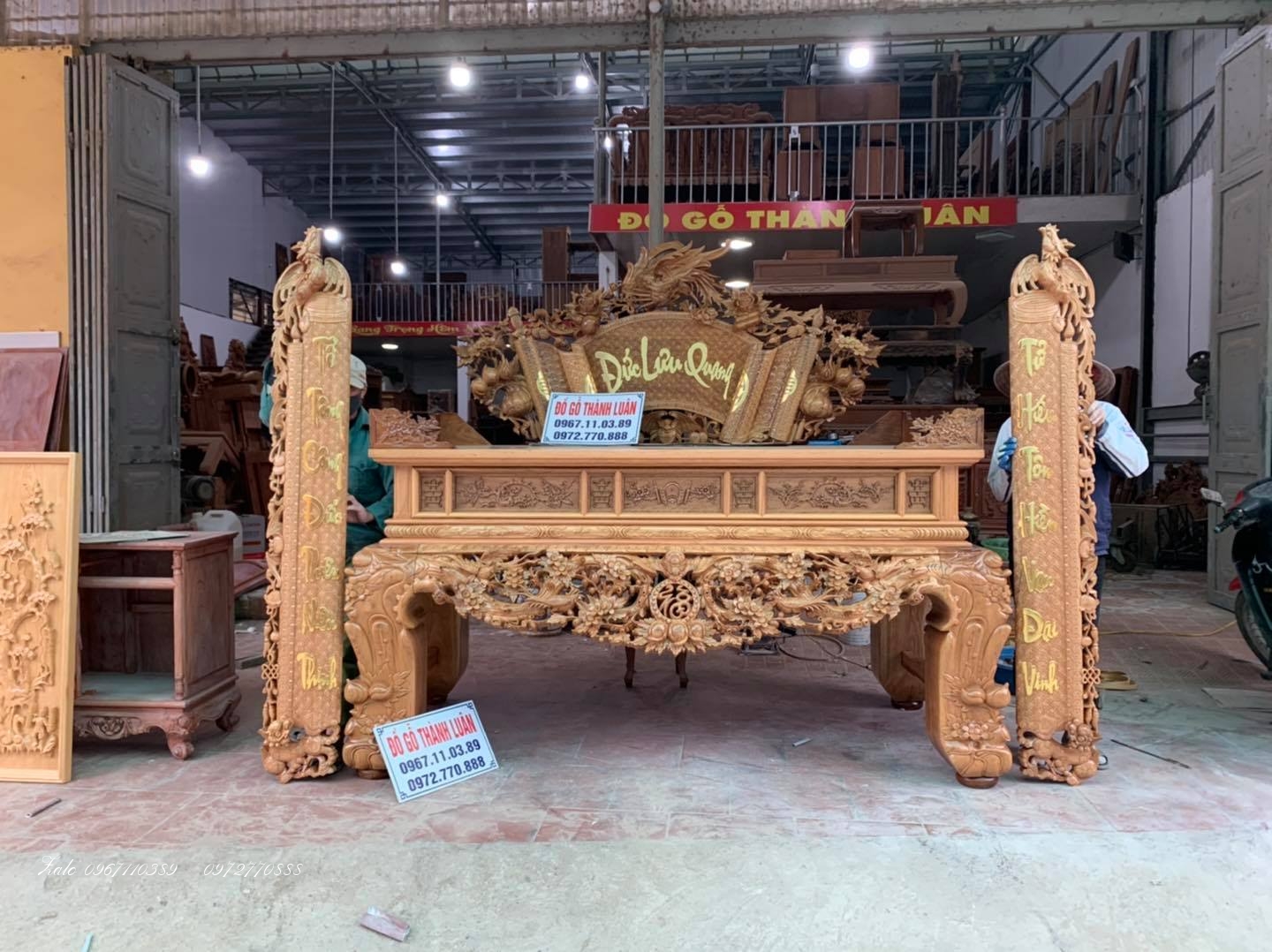 Bộ Sập Thờ Mai Điểu Gỗ Gụ Víp.,.: