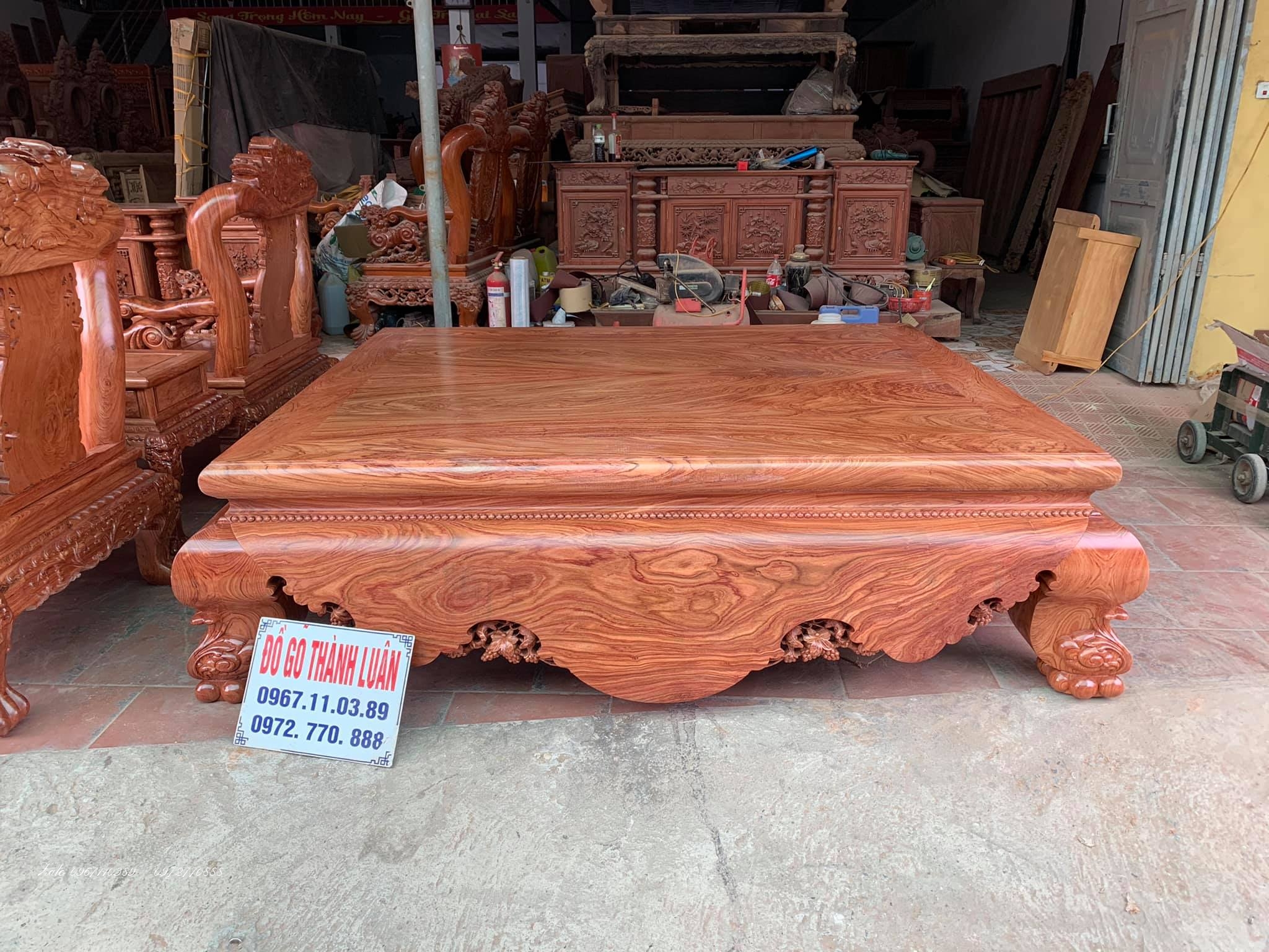 Bộ Bàn Ghế Minh Quốc Nghê Gỗ Hương  ,