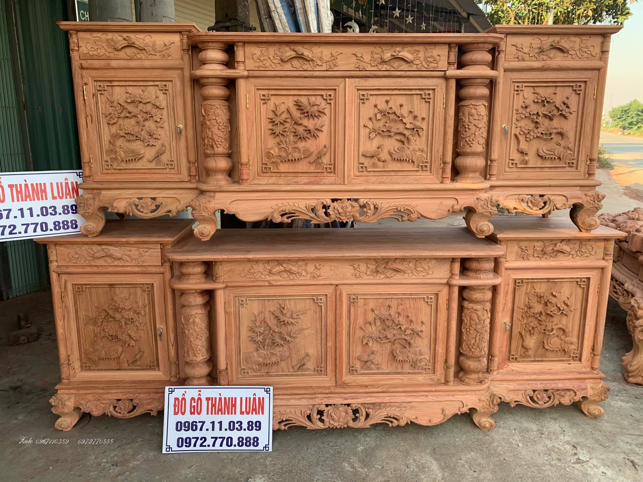 4 Kệ Tivi Gỗ Hương Cánh:.,