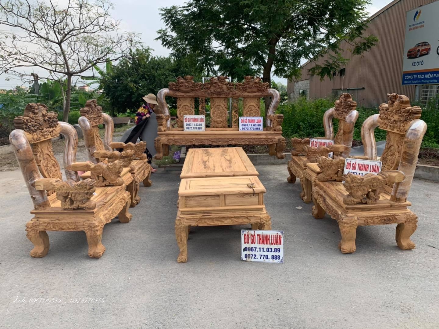 BỘ GHẾ MINH NGHÊ GỖ GỤ TA Quảng Bình