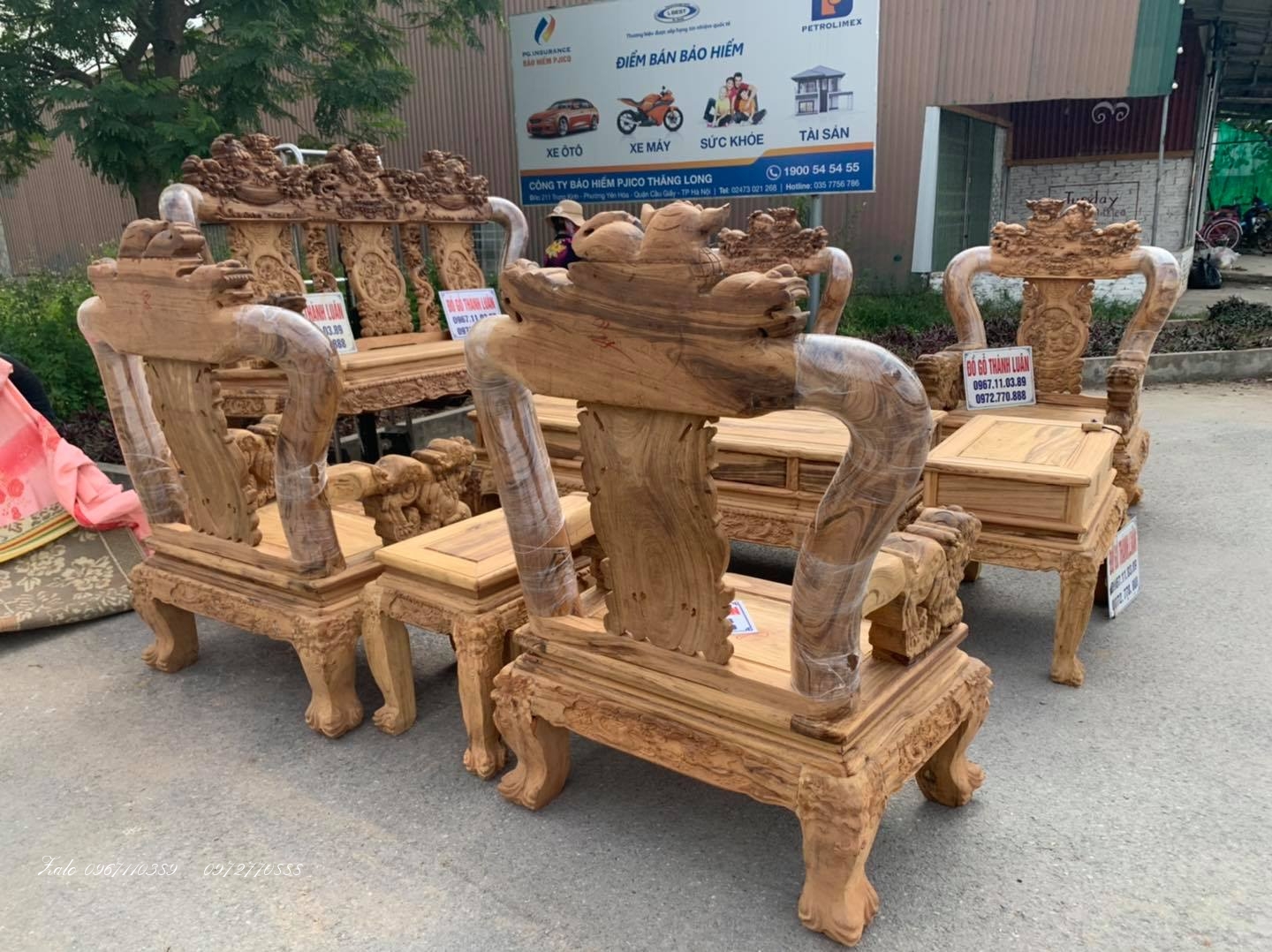BỘ GHẾ MINH NGHÊ GỖ GỤ TA Quảng Bình,