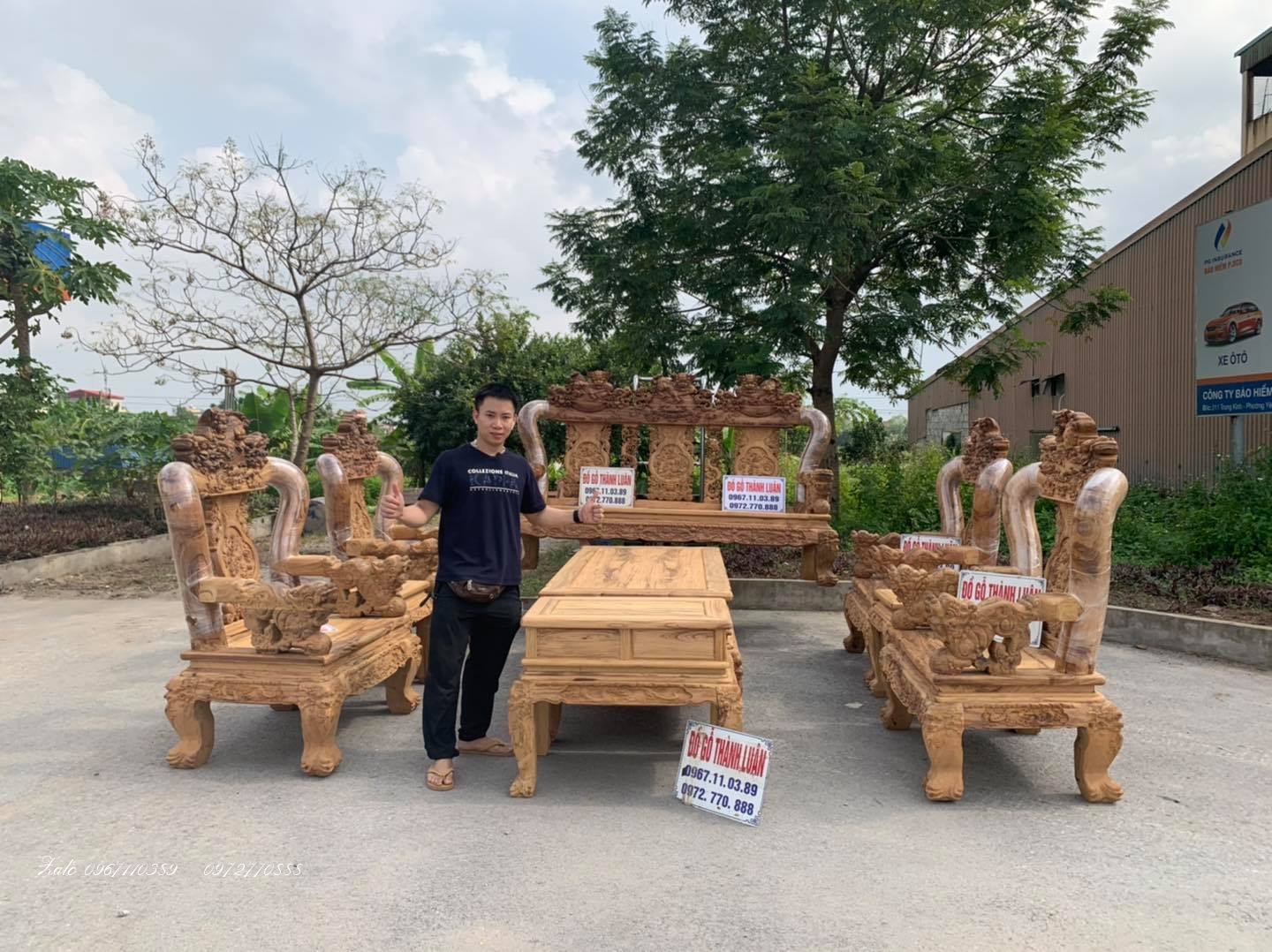 BỘ GHẾ MINH NGHÊ GỖ GỤ TA Quảng Bình: