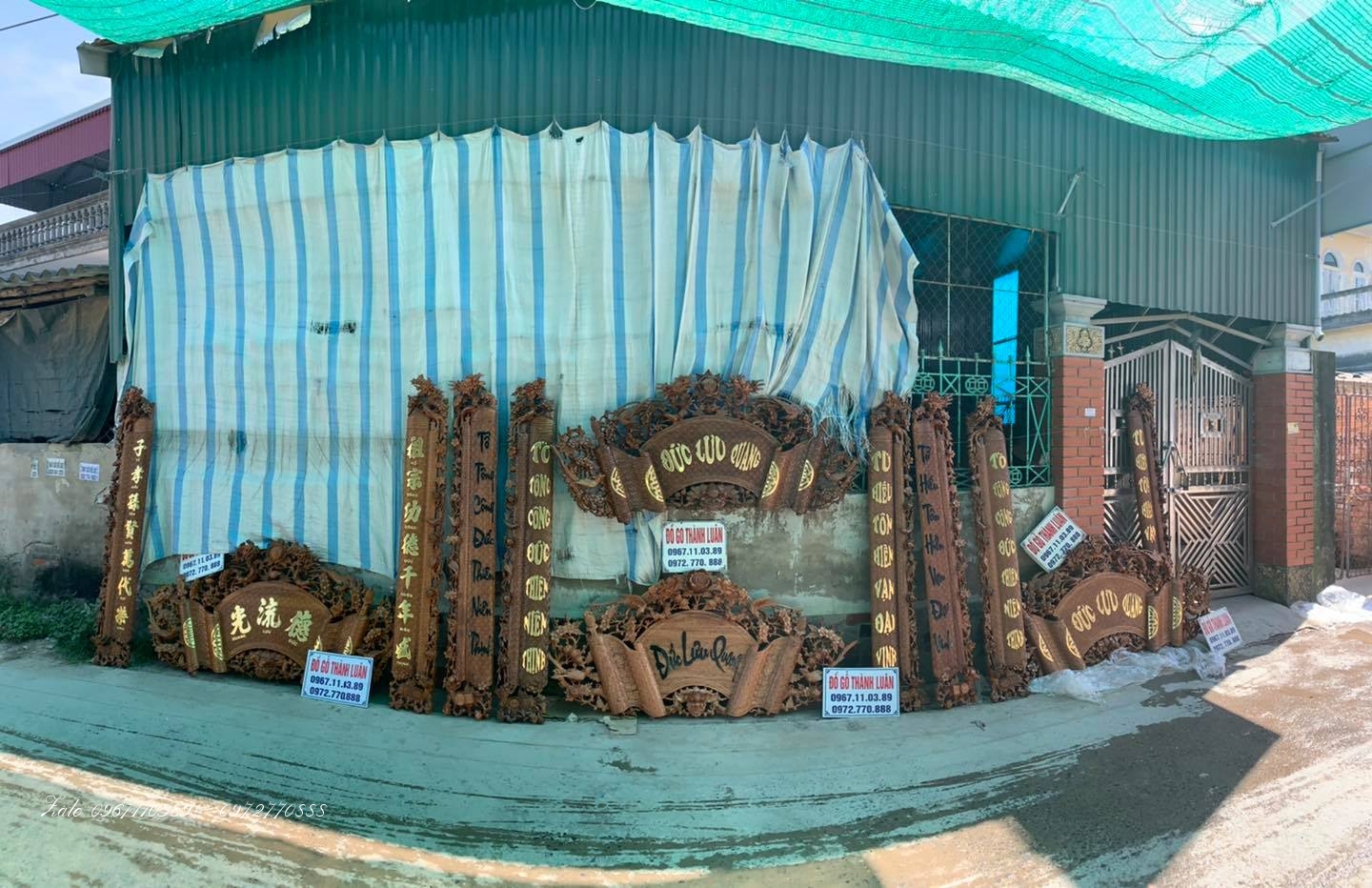 CUỐN THƯ CÂU ĐỐI GỖ GỤ GỖ GÕ ĐỎ.