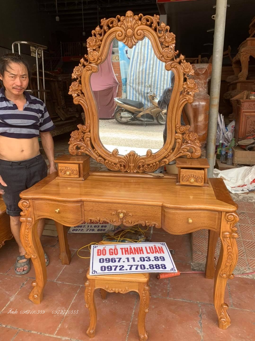 Giường Hồng Trám Chim,