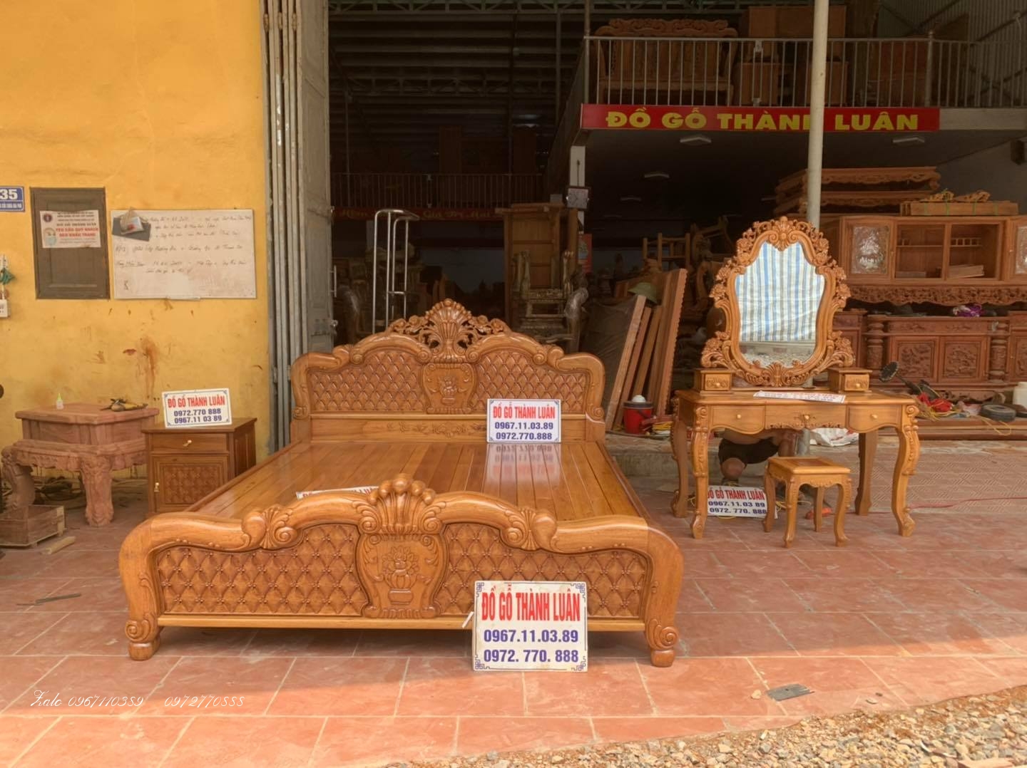 Giường Hồng Trám Chim.: