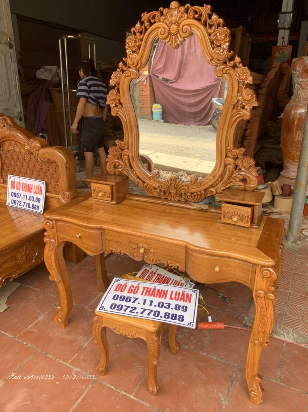 Giường Hồng Trám Chim::