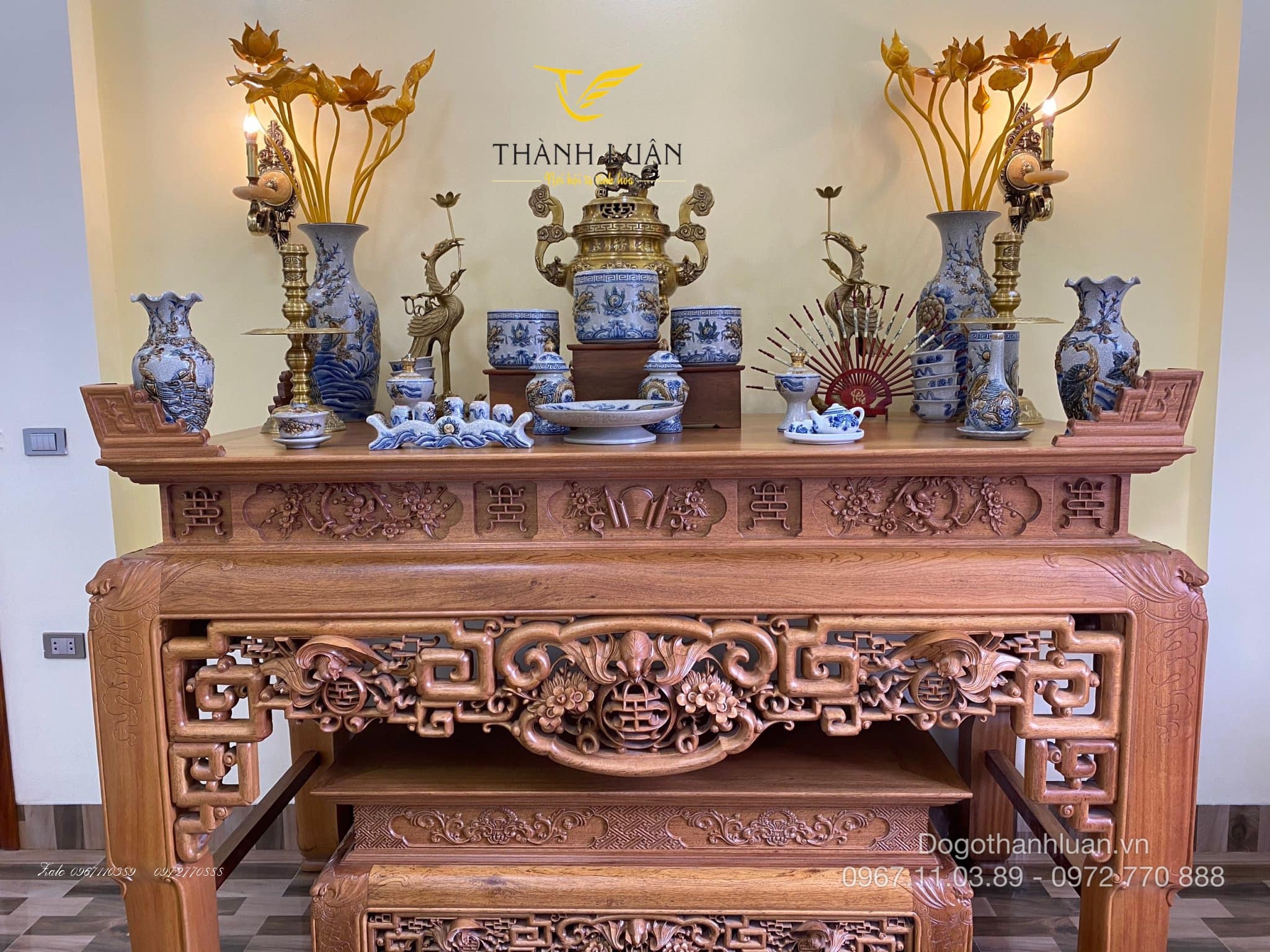 Bộ Bàn Thờ Triện Phúc Thọ:::