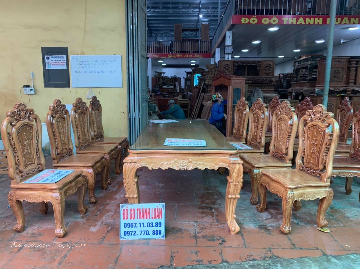 Bộ Bàn Ghế Ăn Mẫu Hoa Lan Tây Lu-i